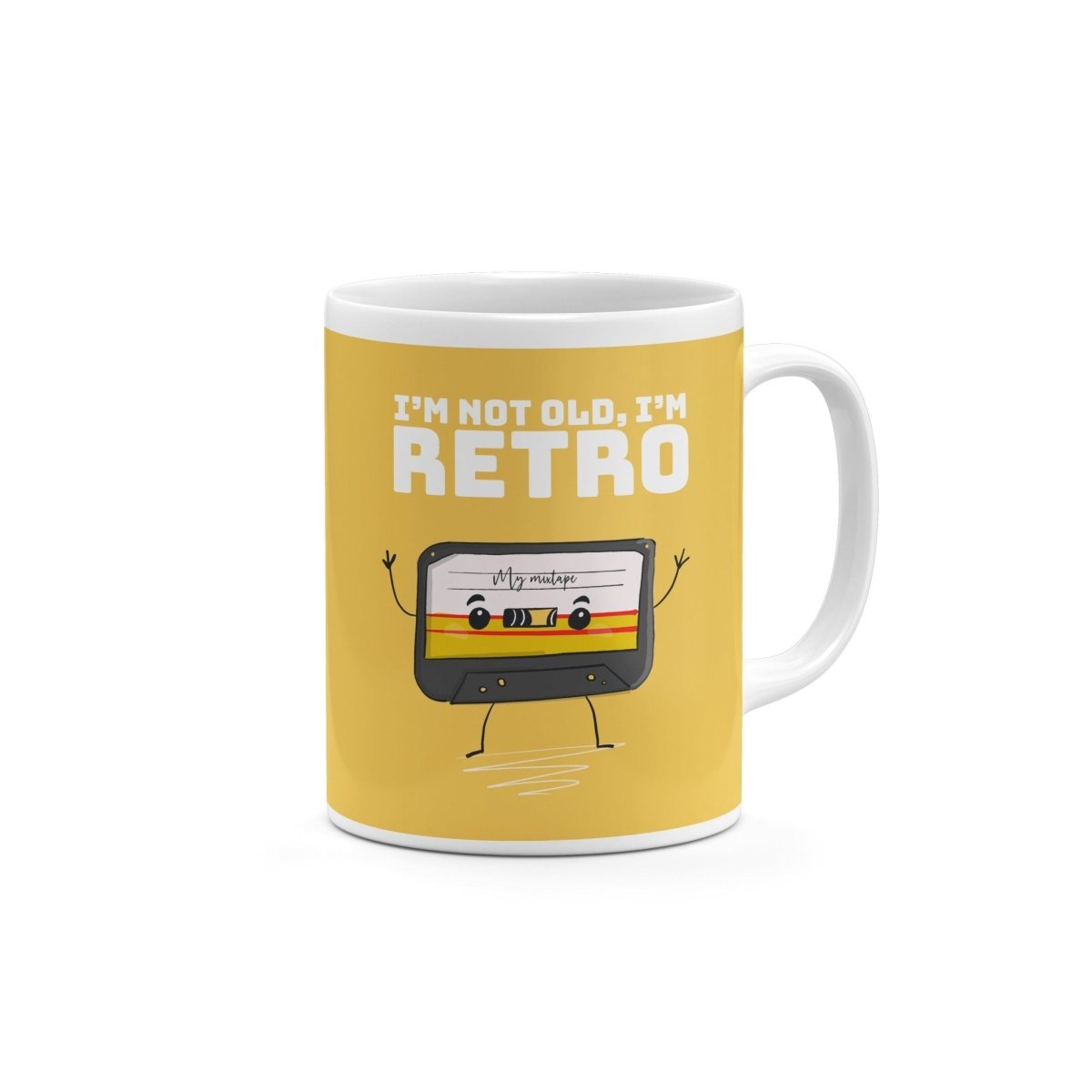 Retro cassette illustrated mug from the Gifts Under £10 collection