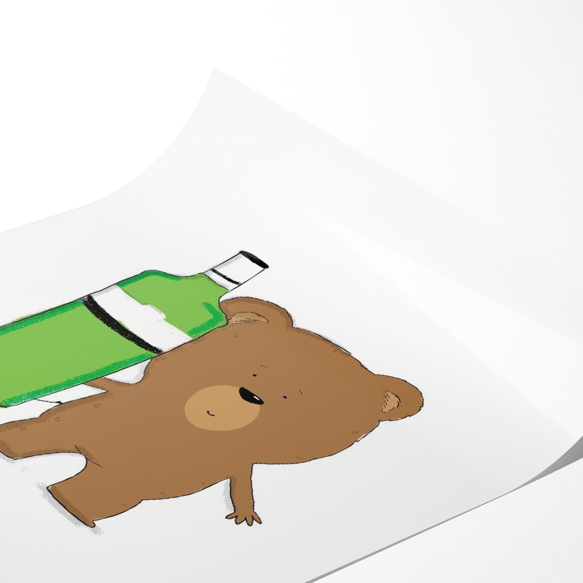 sometimes-you-just-have-to-gin-grin-and-bear-it-print — art print kawaii (view 2)