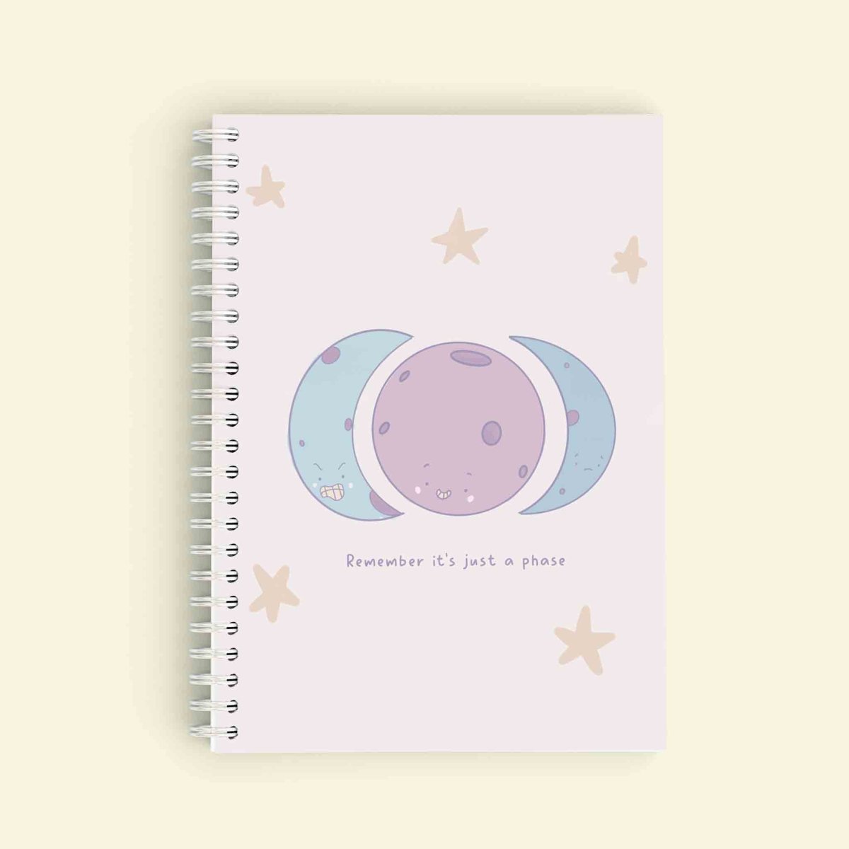 A5 Spiral Hard Cover Bound Notebook – ‘Remember It’s Just a Phase — notebook kawaii A5