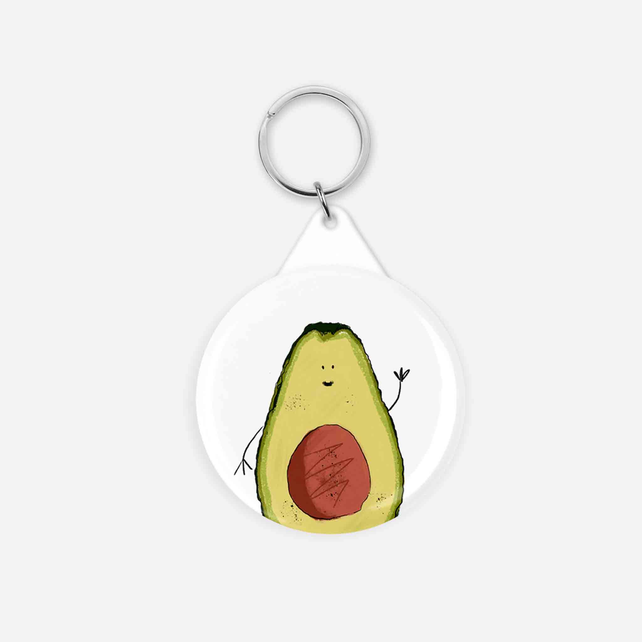 Avocado Keychain – fun and illustrated keychains by Richard Darani