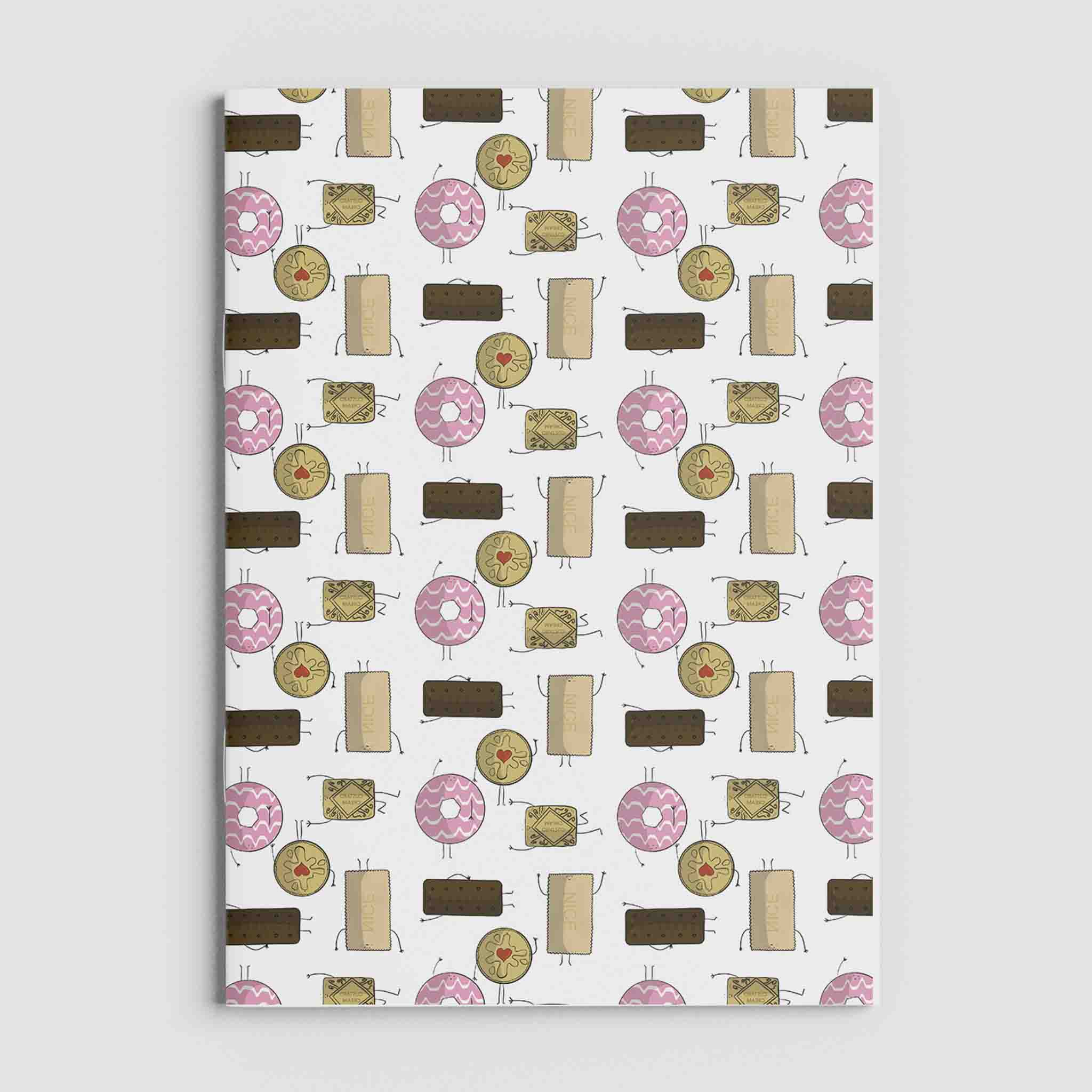 Biscuit-Themed Exercise Book – fun and illustrated notebooks & notepads by Richard Darani