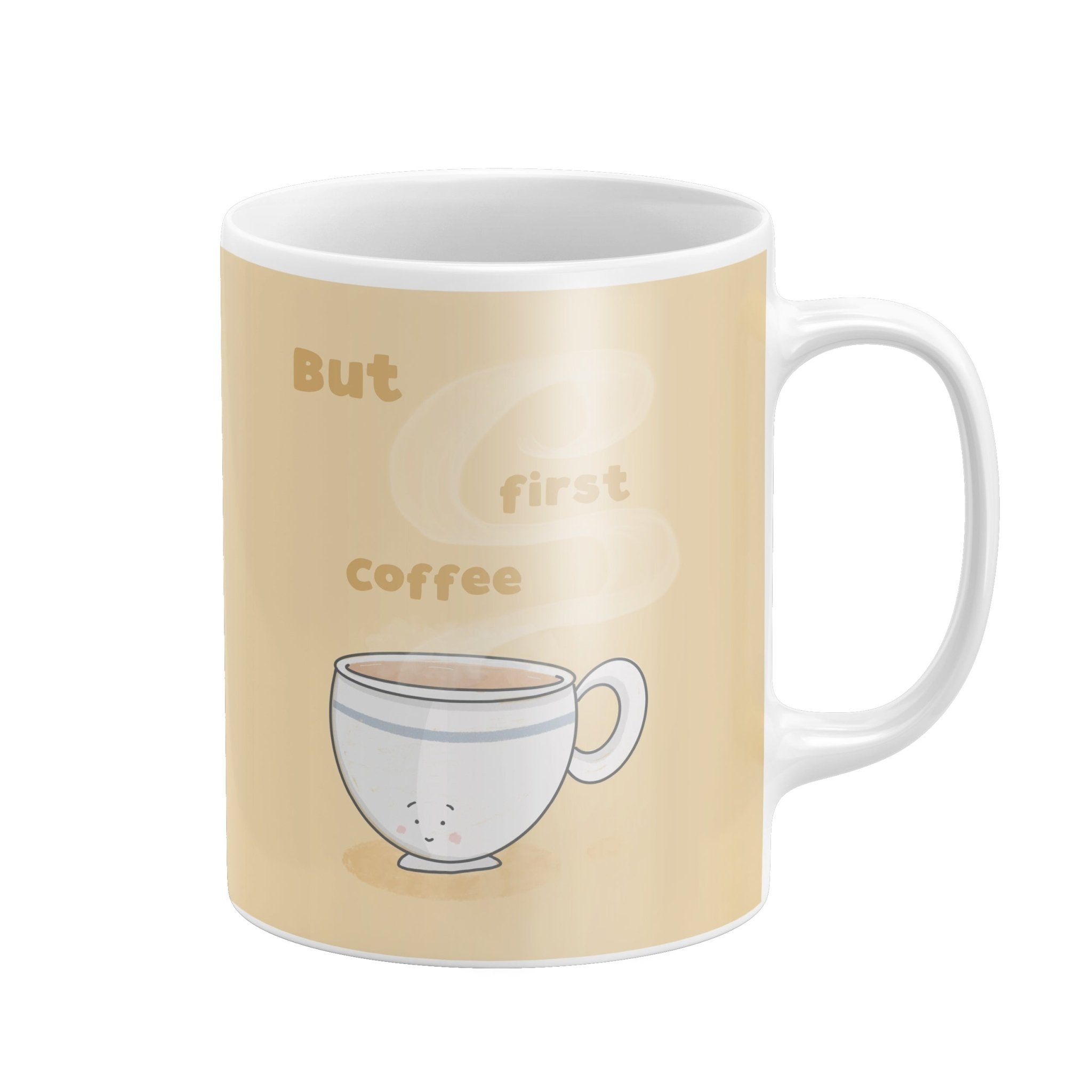But First Coffee Mug – Sleepy Cup Design - Richard DaraniMugs