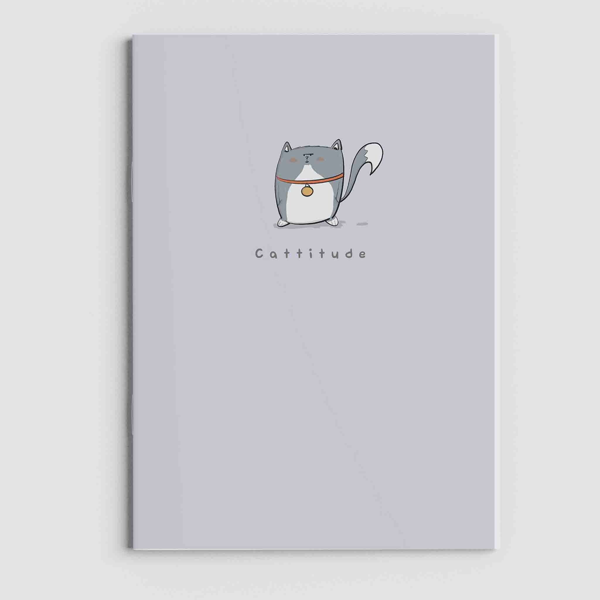 Cattitude Notebook: Cute Cat-Themed Exercise Book – fun and illustrated notebooks & notepads by Richard Darani