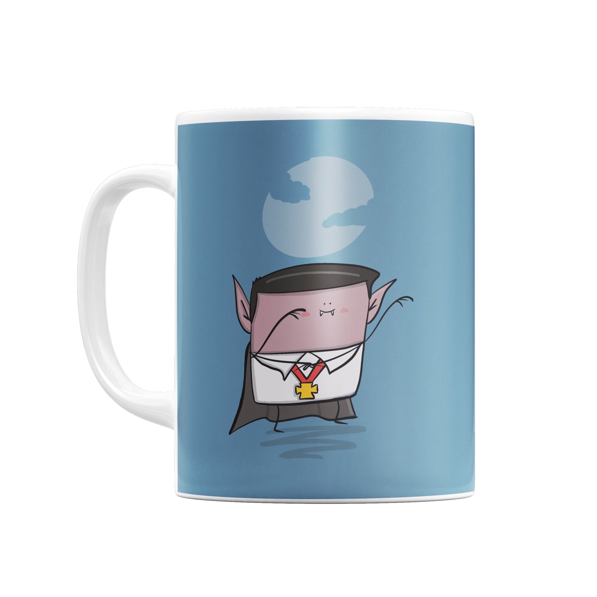 Cute Vampire Mug β Halloween Dracula Design - Richard DaraniMugs
