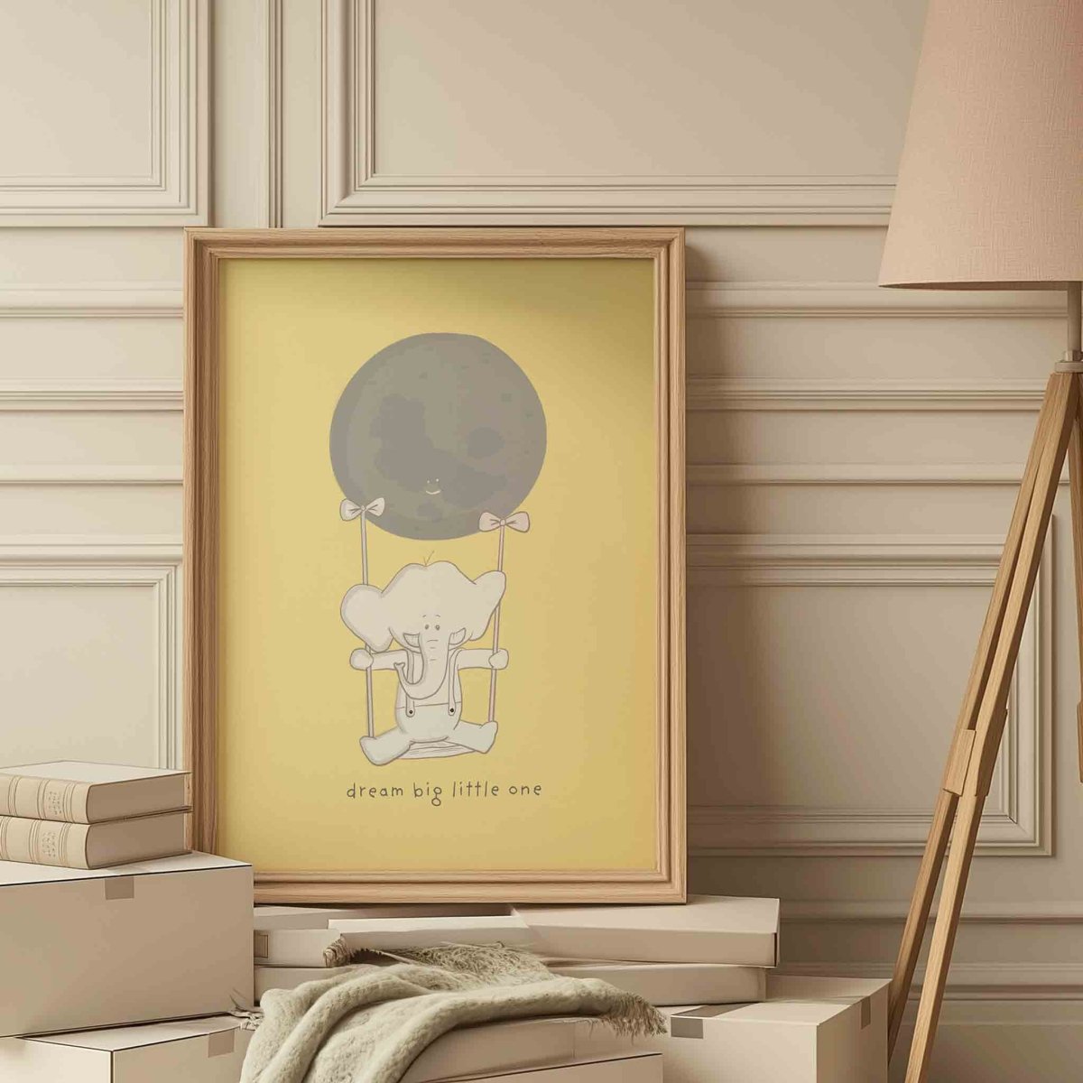 Dream Big Little One Nursery Art Print – fun and illustrated posters, prints, & visual artwork by Richard Darani