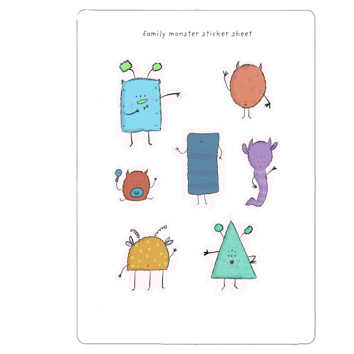 Funny Monster Planner | Sticker Sheet - Richard DaraniDecorative Stickers