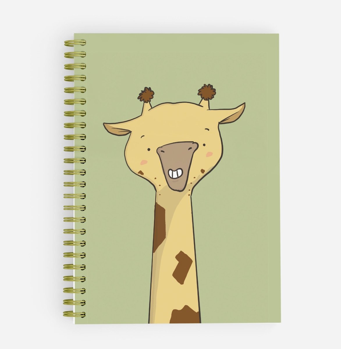 Giraffe Notebook – A5 Spiral - Bound Journal (Front & Back Design)Notebooks & Notepads