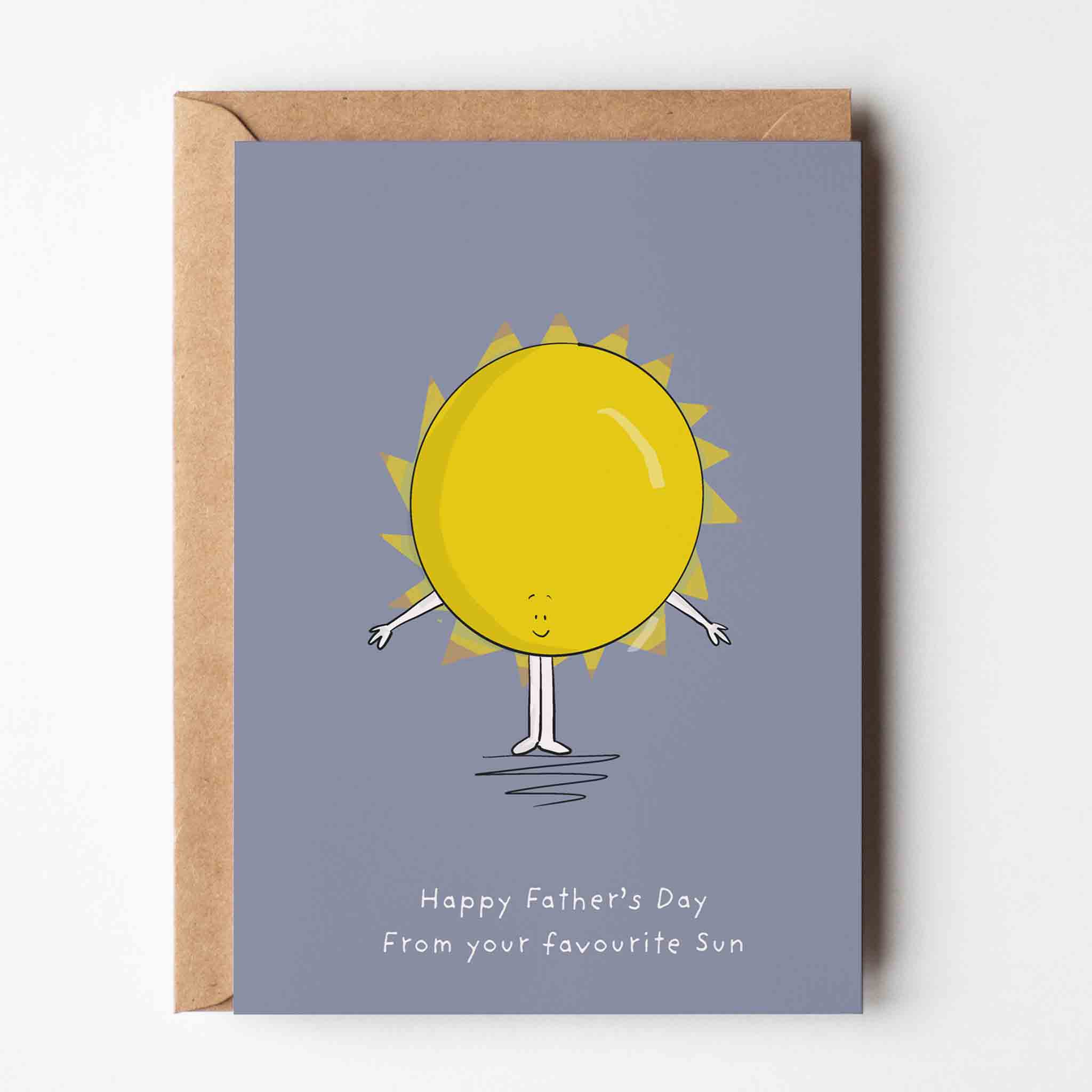 Happy Father's Day from Your Favourite Sun Greeting Card – fun and illustrated greeting & note cards by Richard Darani