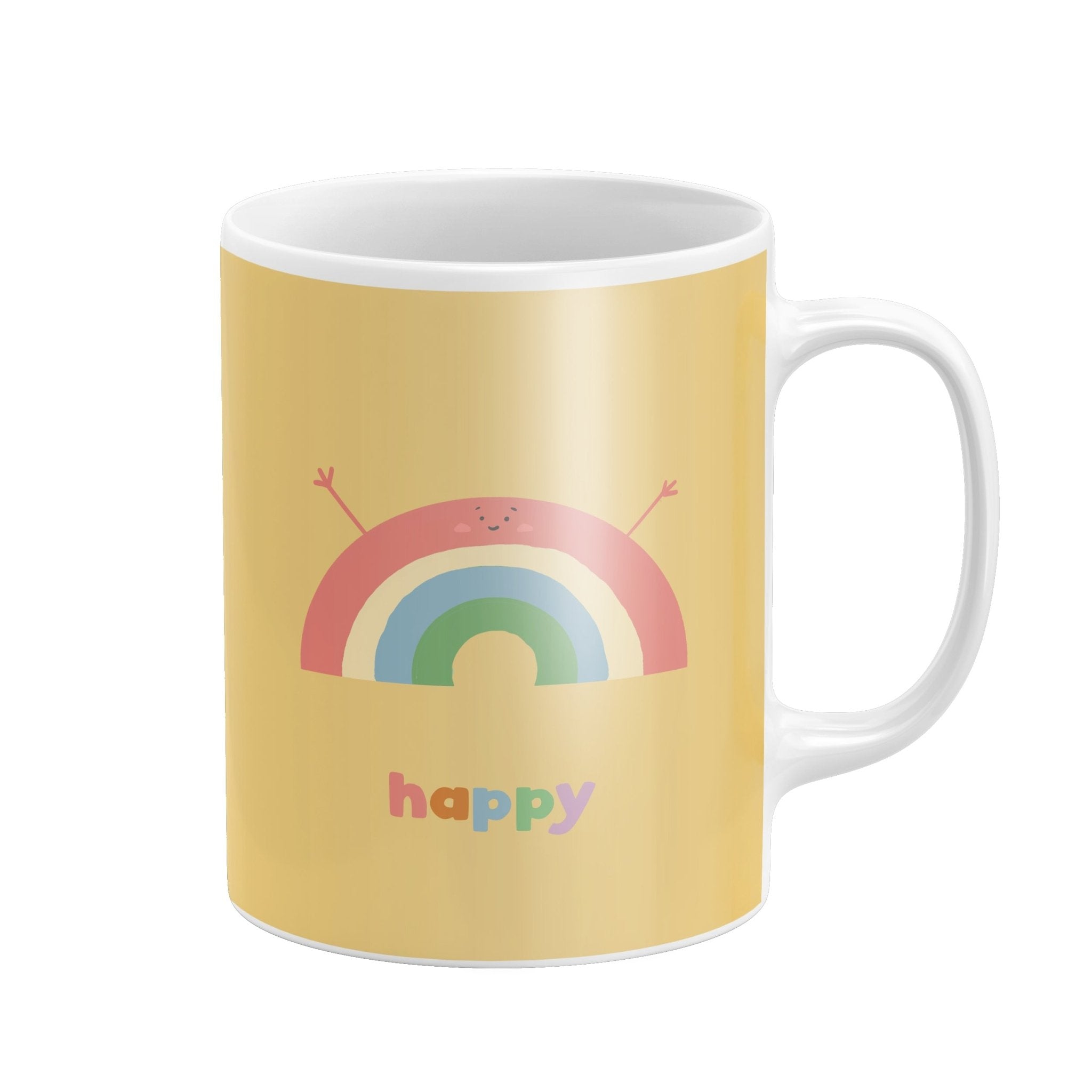 Happy Rainbow Mug – Pastel Joy by Richard Darani - Richard DaraniMugs
