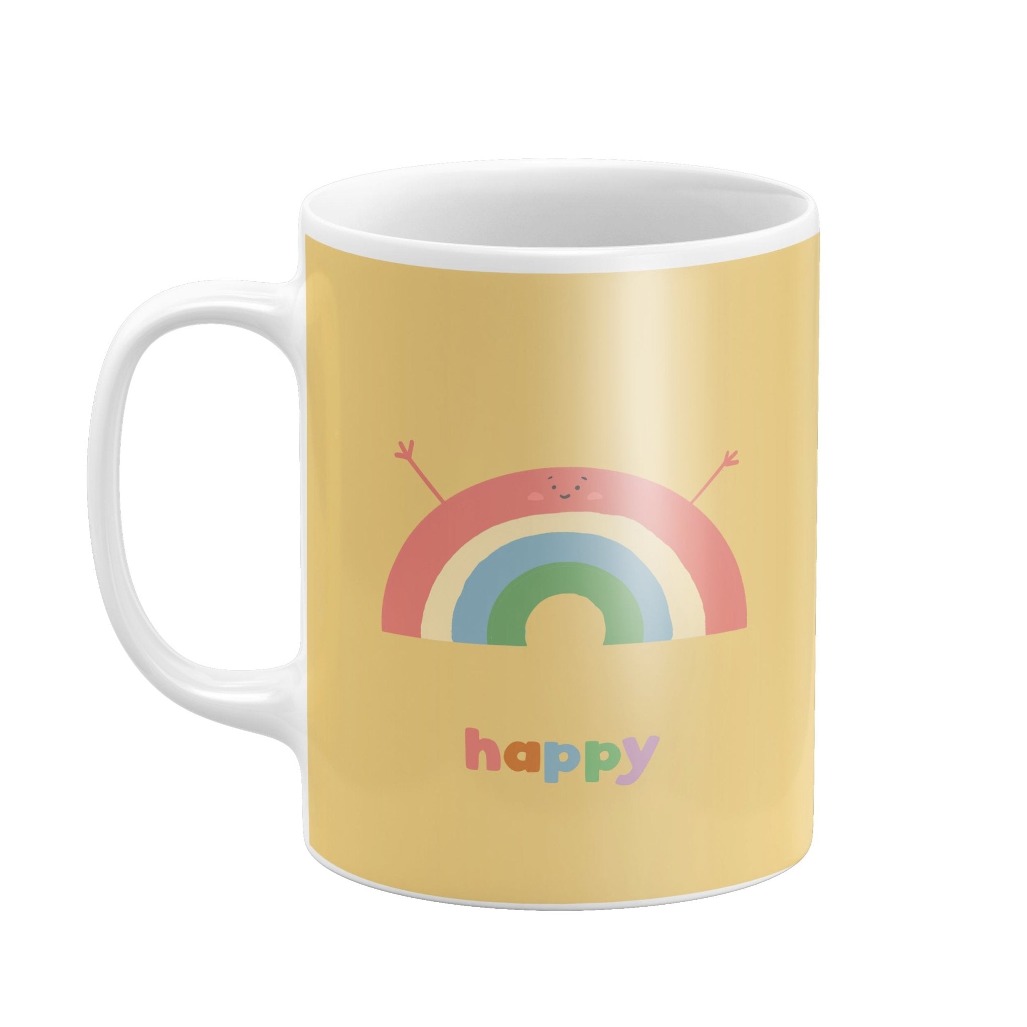 Happy Rainbow Mug – Pastel Joy by Richard Darani - Richard DaraniMugs