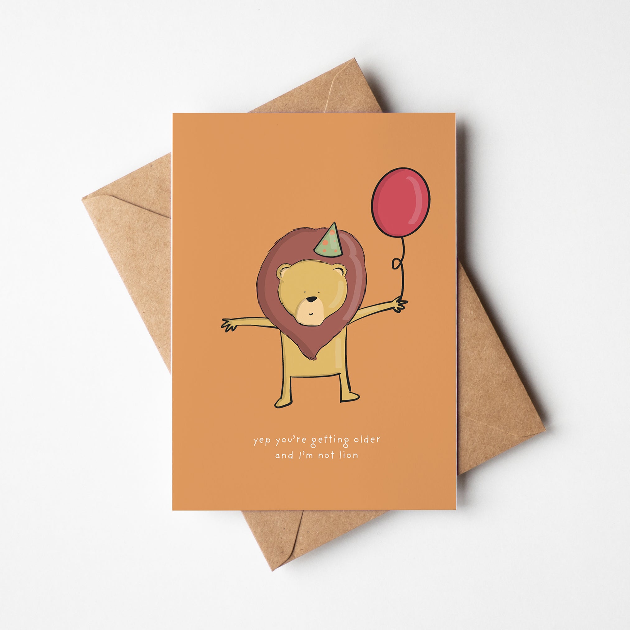 I'm Not Lion - Funny Birthday Card - Richard DaraniGreeting & Note Cards