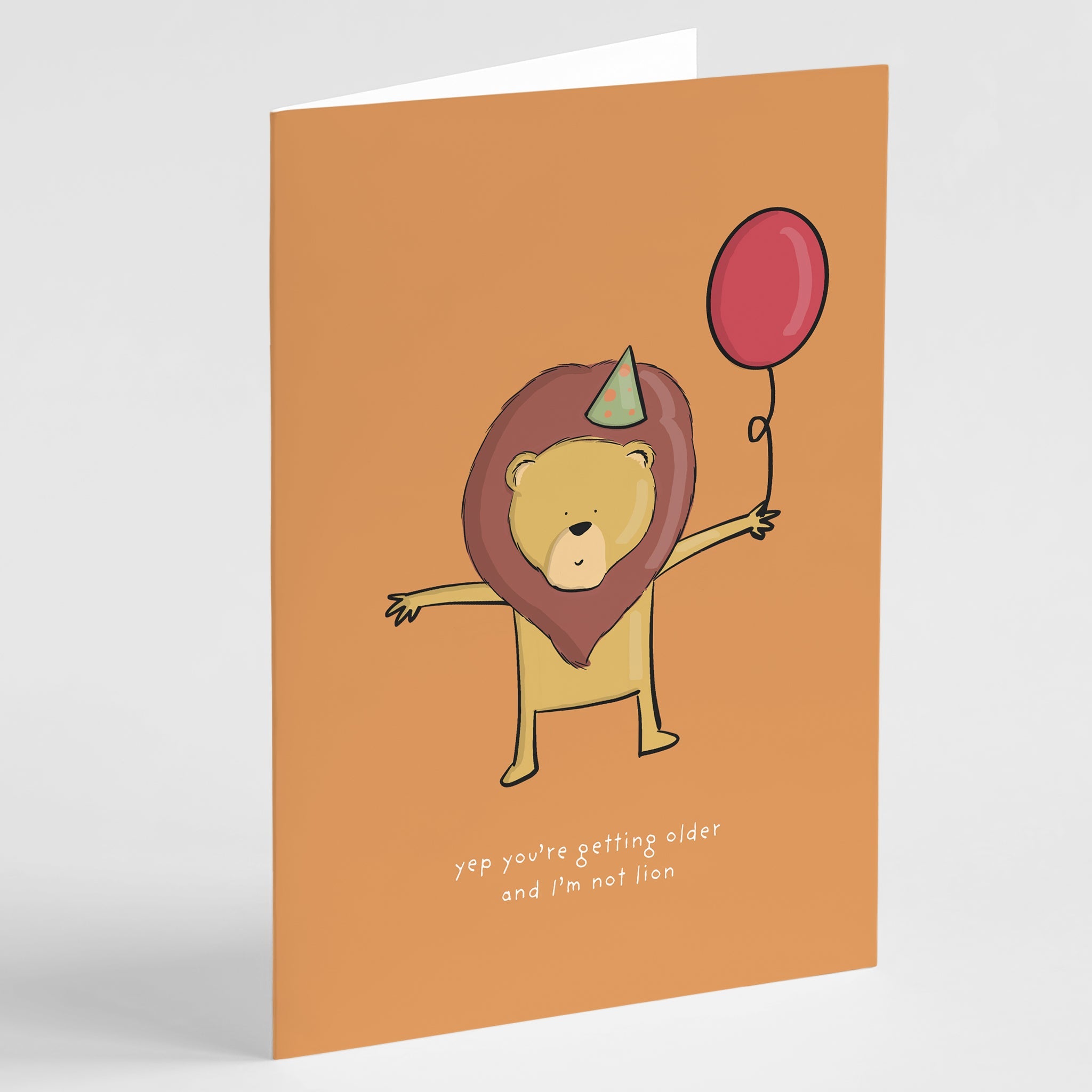 I'm Not Lion - Funny Birthday Card - Richard DaraniGreeting & Note Cards