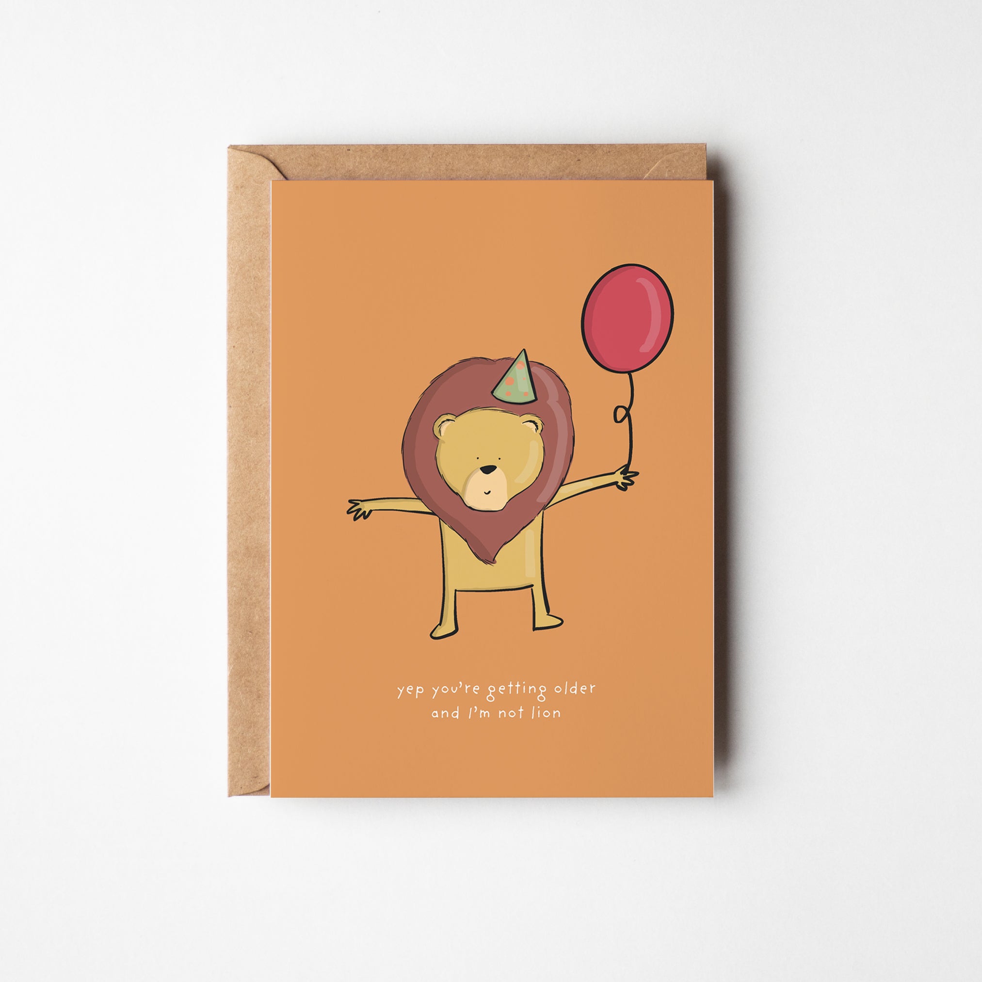 I'm Not Lion - Funny Birthday Card - Richard DaraniGreeting & Note Cards