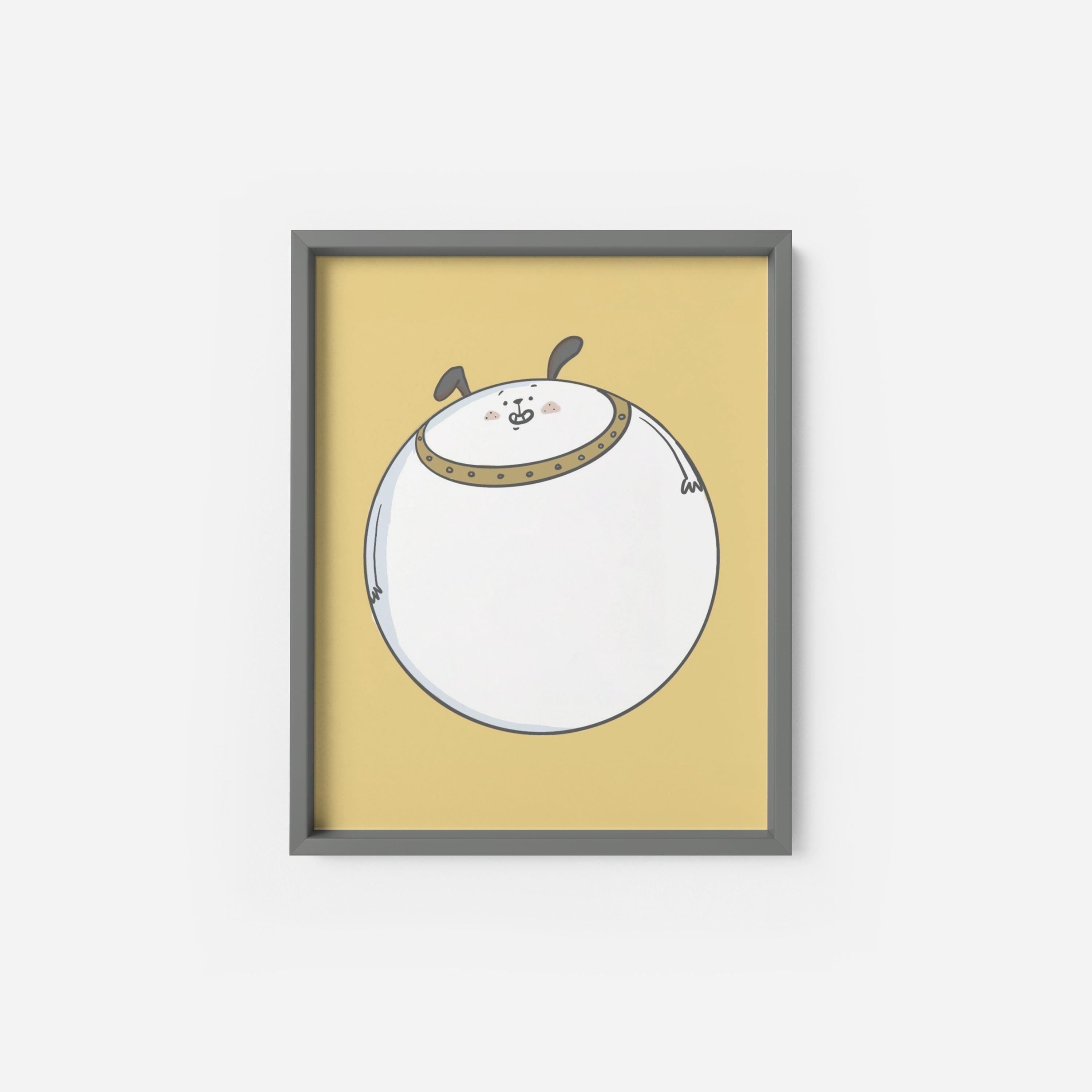 Kawaii Puppy Art Print – Dog Wall Art