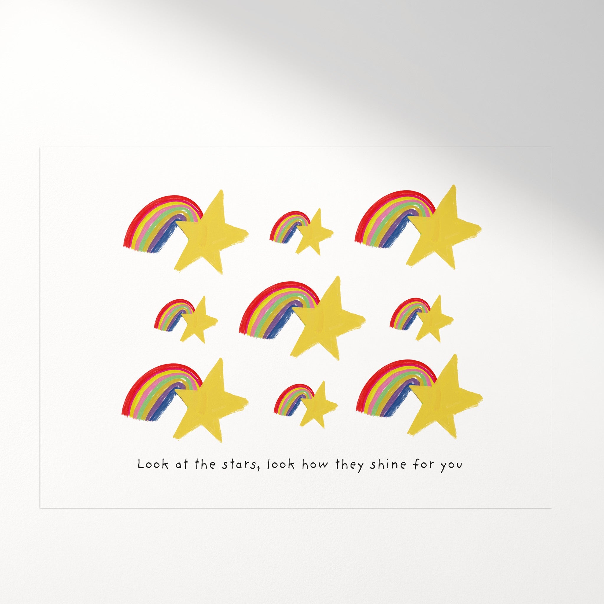 Stars & Rainbows - Positive Art Print - Richard DaraniPosters, Prints, & Visual Artwork