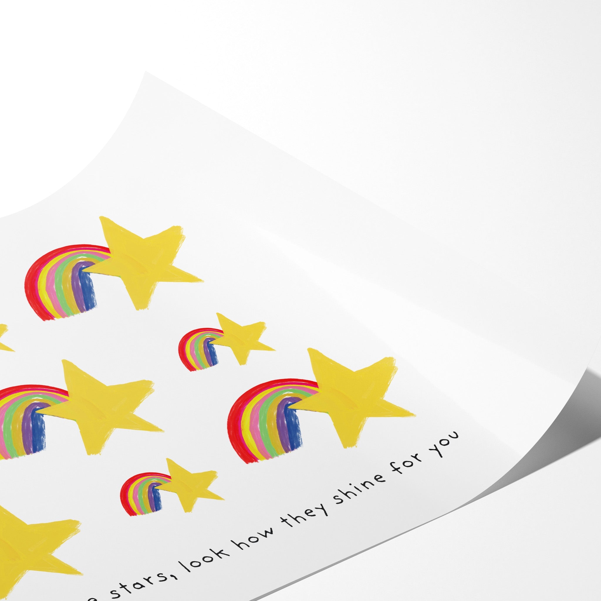 Stars & Rainbows - Positive Art Print - Richard DaraniPosters, Prints, & Visual Artwork