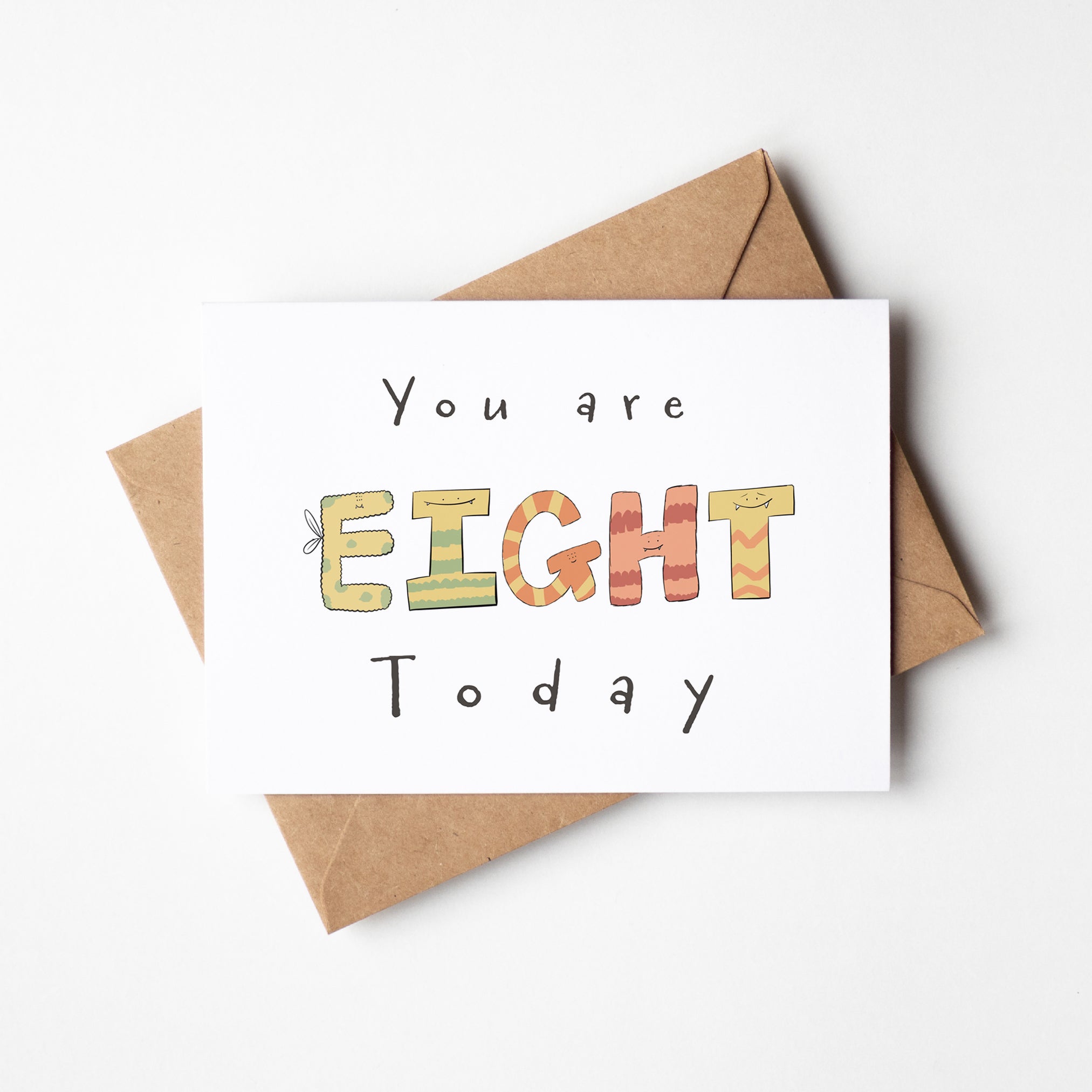 You Are 8 Today Milestone Birthday Card Greeting Card - Richard DaraniGreeting & Note Cards