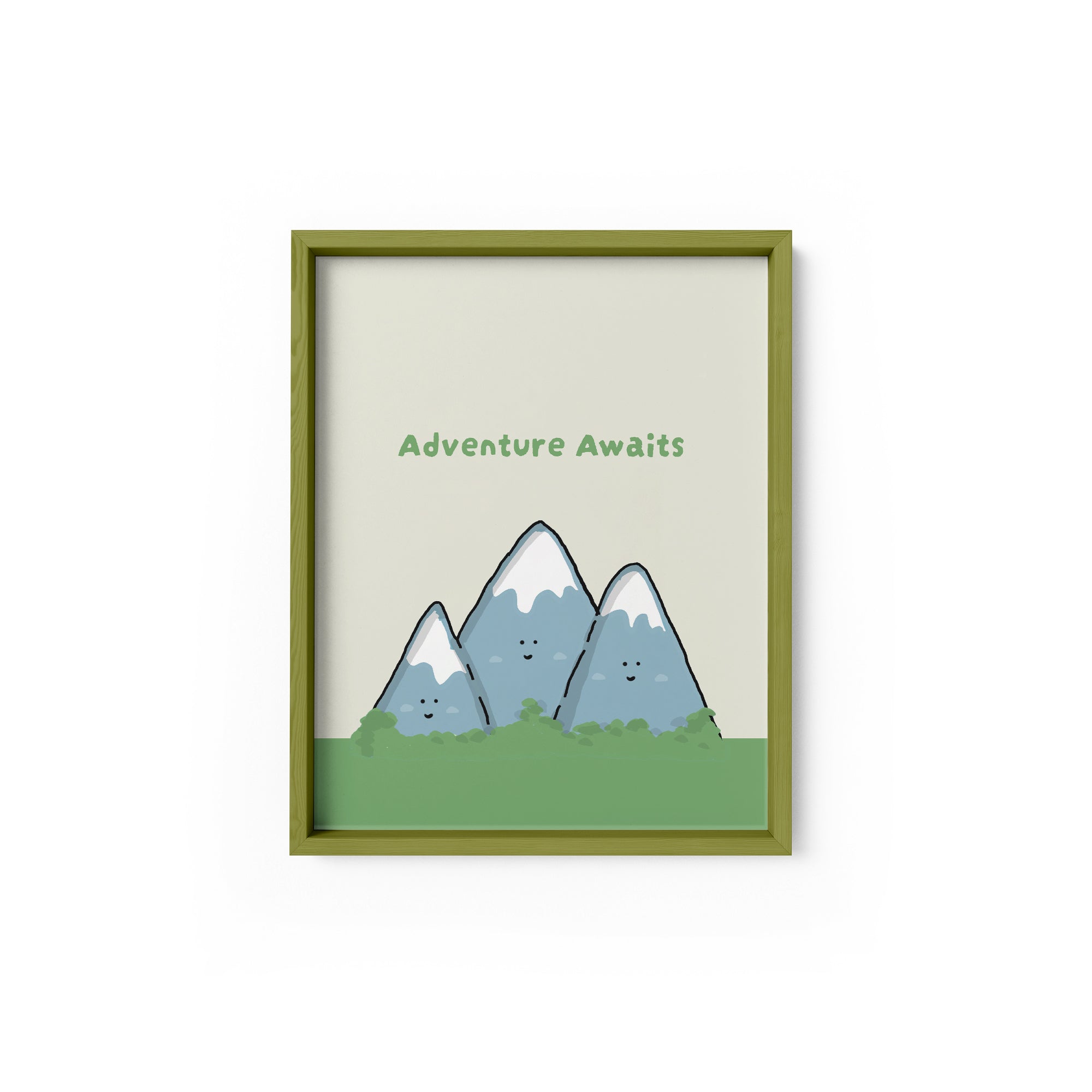 Adventure Awaits Mountain Art Print