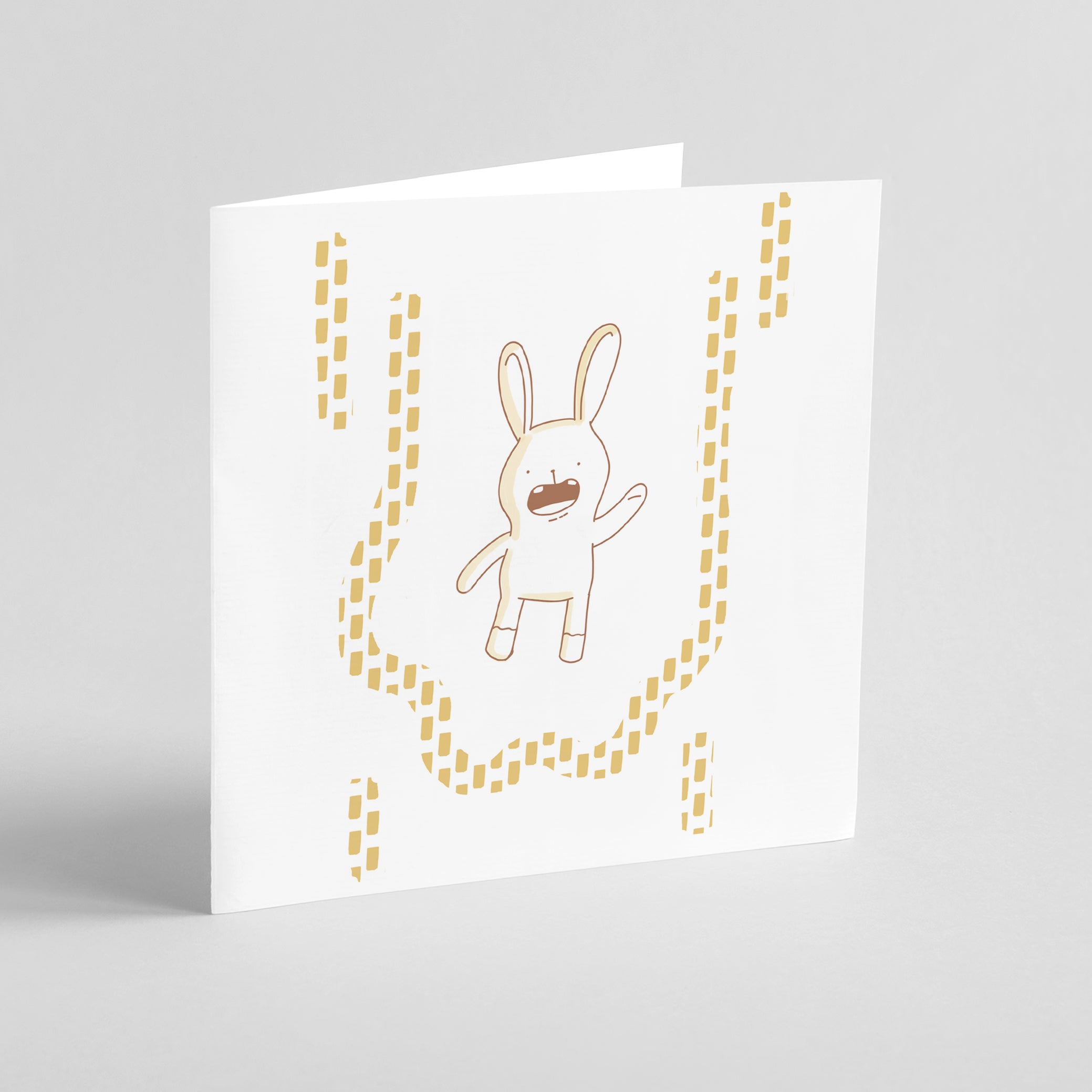 Level Up - Celebration Bunny Greeting Card