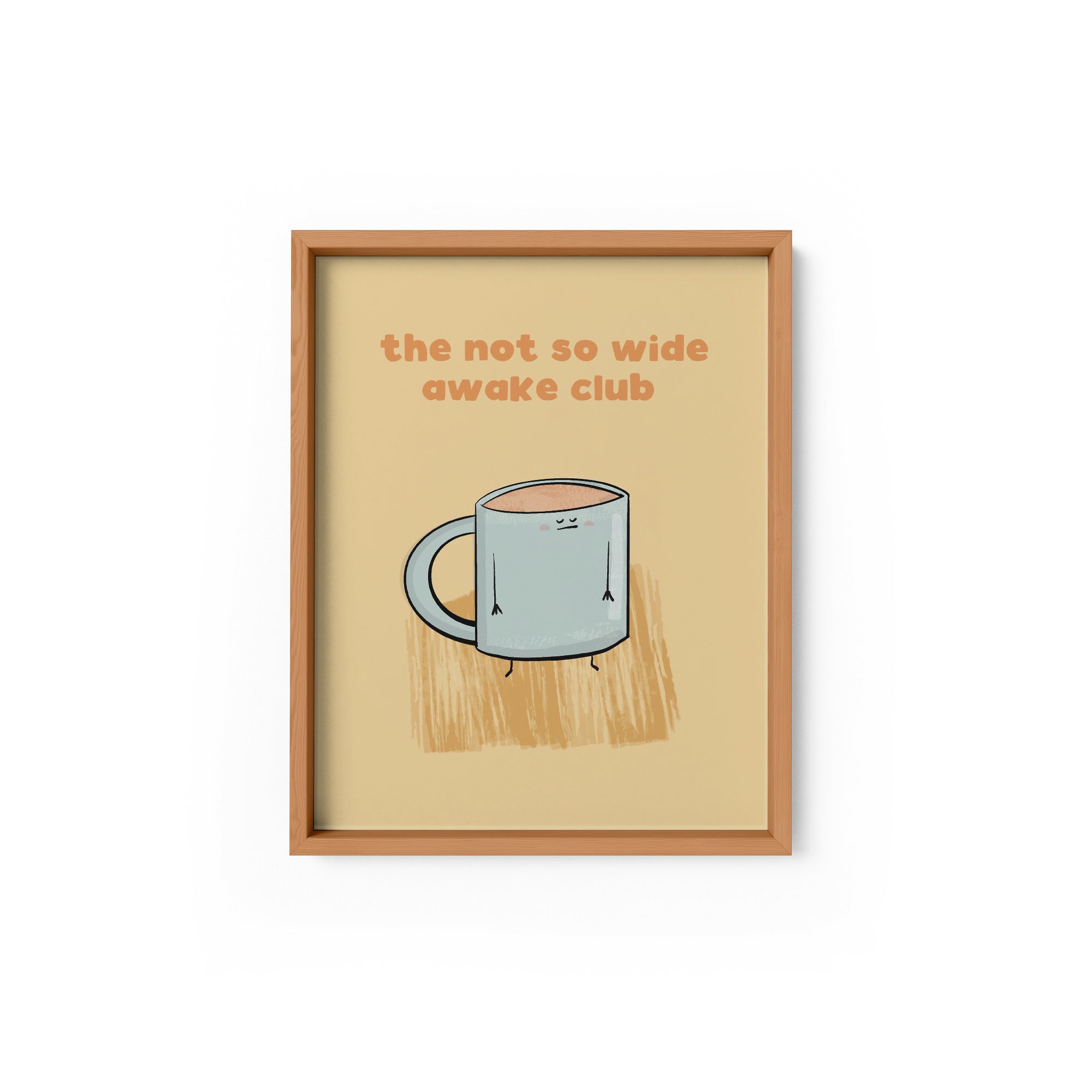 Not So Wide Awake Coffee Art Print