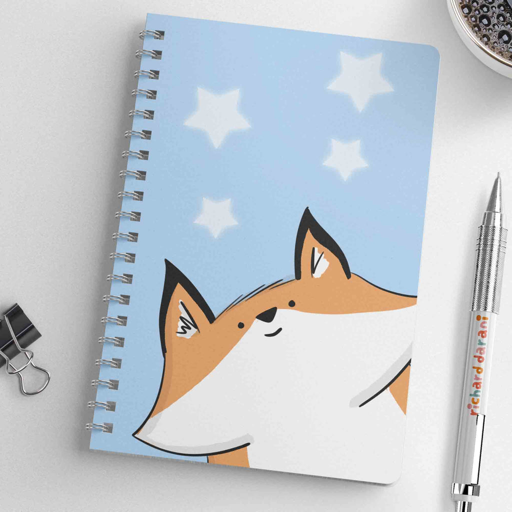 Orange fox notepad