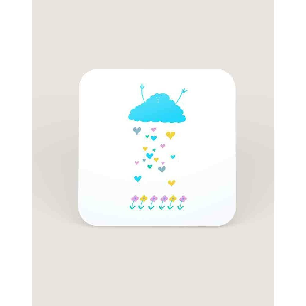 Adorable Cloud and Hearts Coaster - Richard Darani