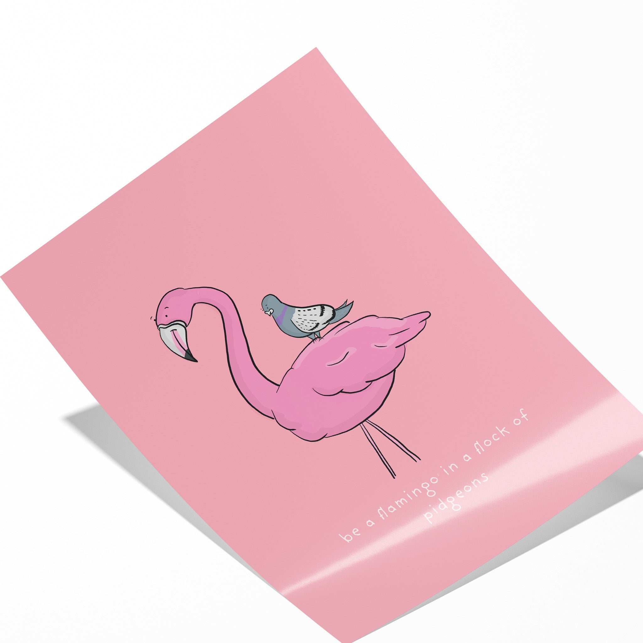 Be a Flamingo – Motivational Quote Art Print - Richard DaraniPosters, Prints, & Visual Artwork
