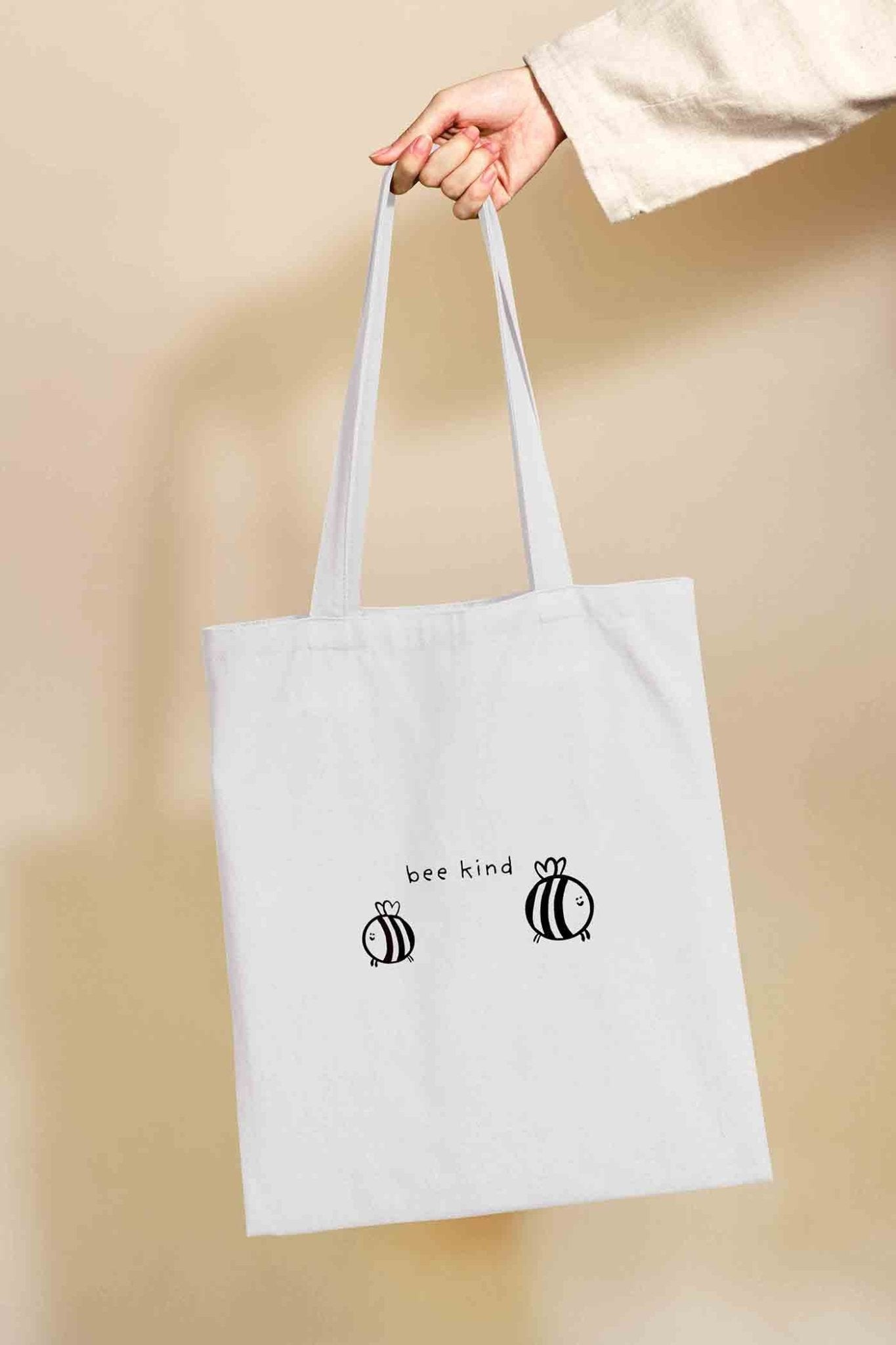 Bee Kind Cotton Canvas Shopping Tote Bag - Richard Darani