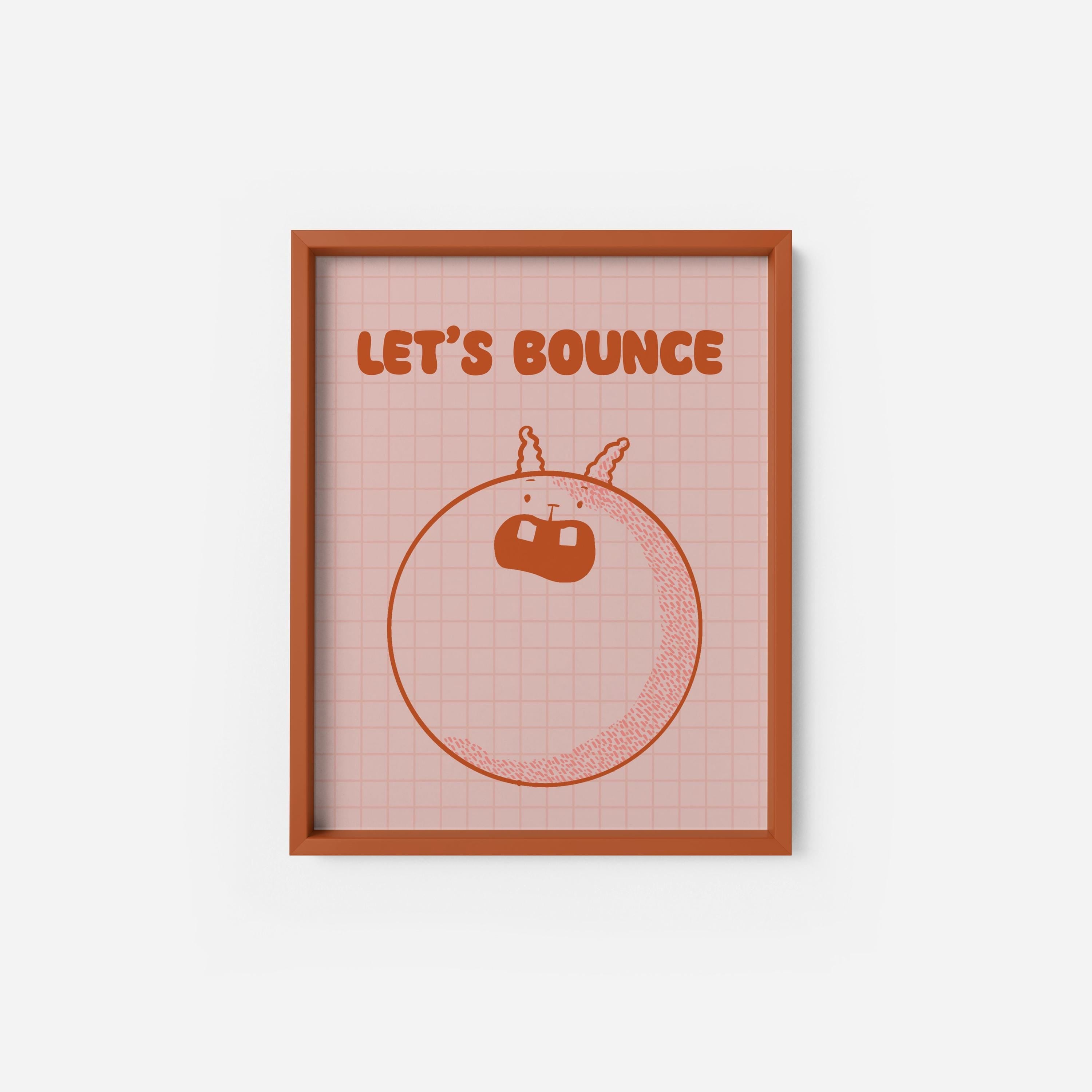 Bouncing Character Art Print – Playroom Wall Art