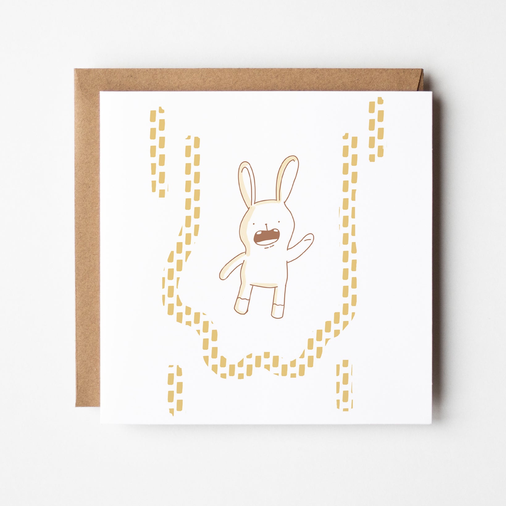 Level Up - Celebration Bunny Greeting Card