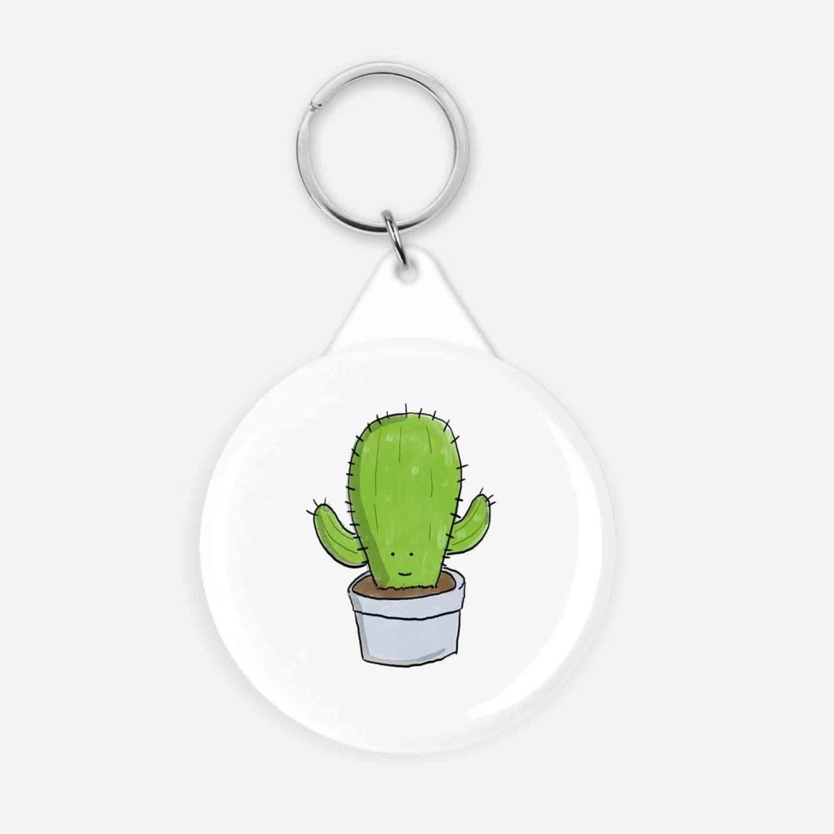 Cute Cactus Illustrated Keychain – fun and illustrated keychains by Richard Darani