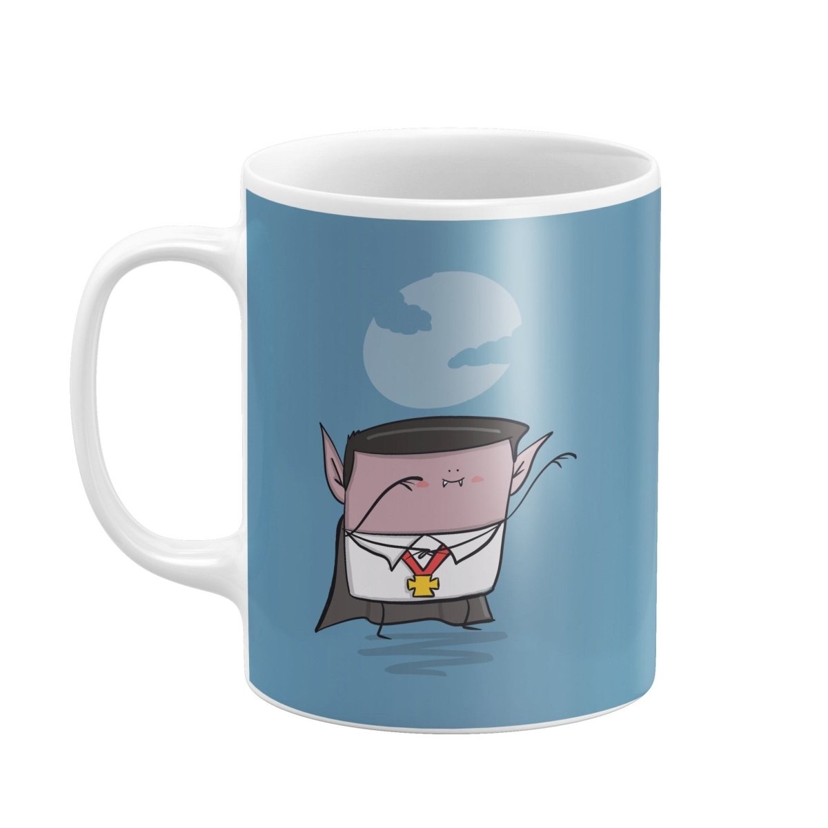 Cute Vampire Mug – Halloween Dracula DesignMugs
