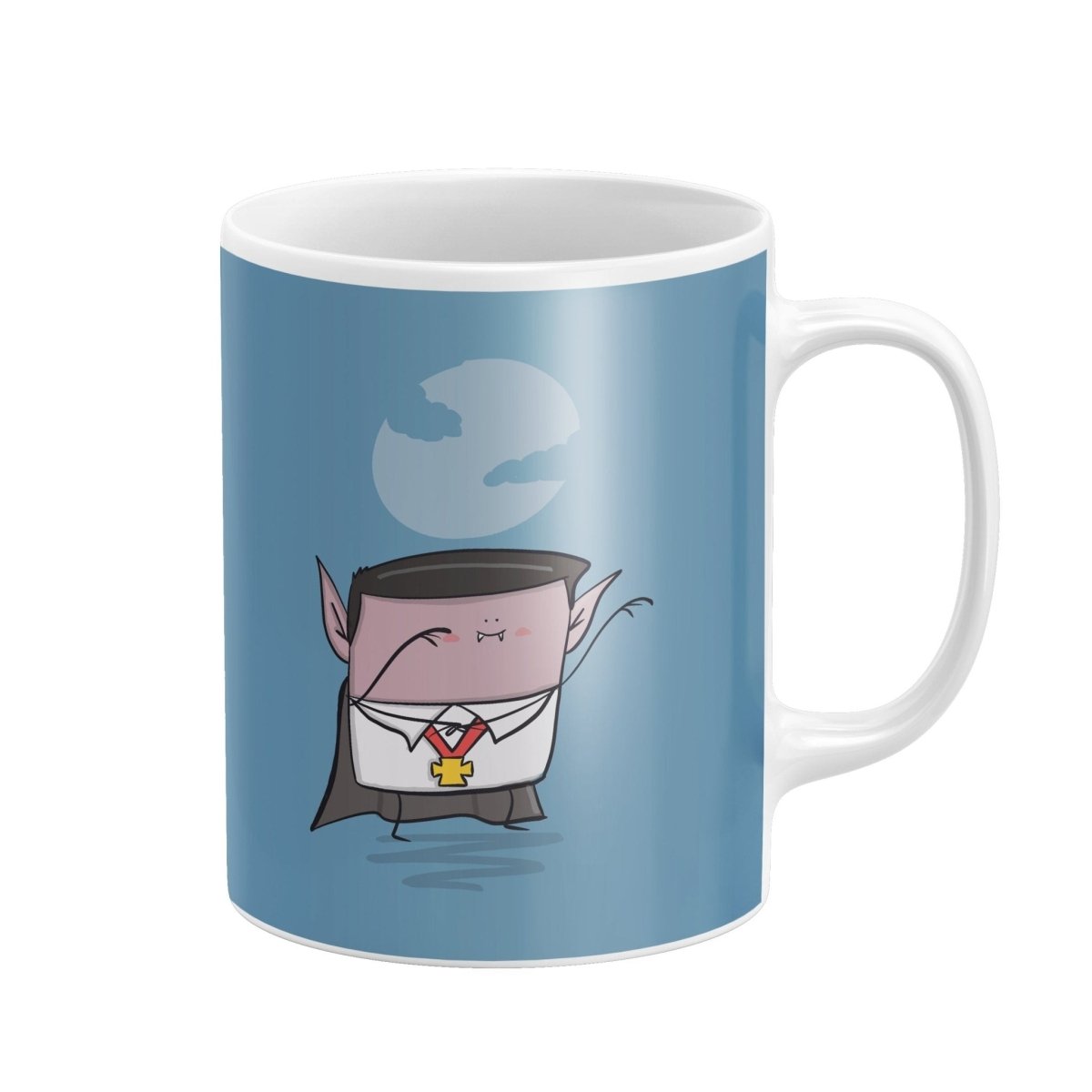 Cute Vampire Mug – Halloween Dracula DesignMugs (view 2)