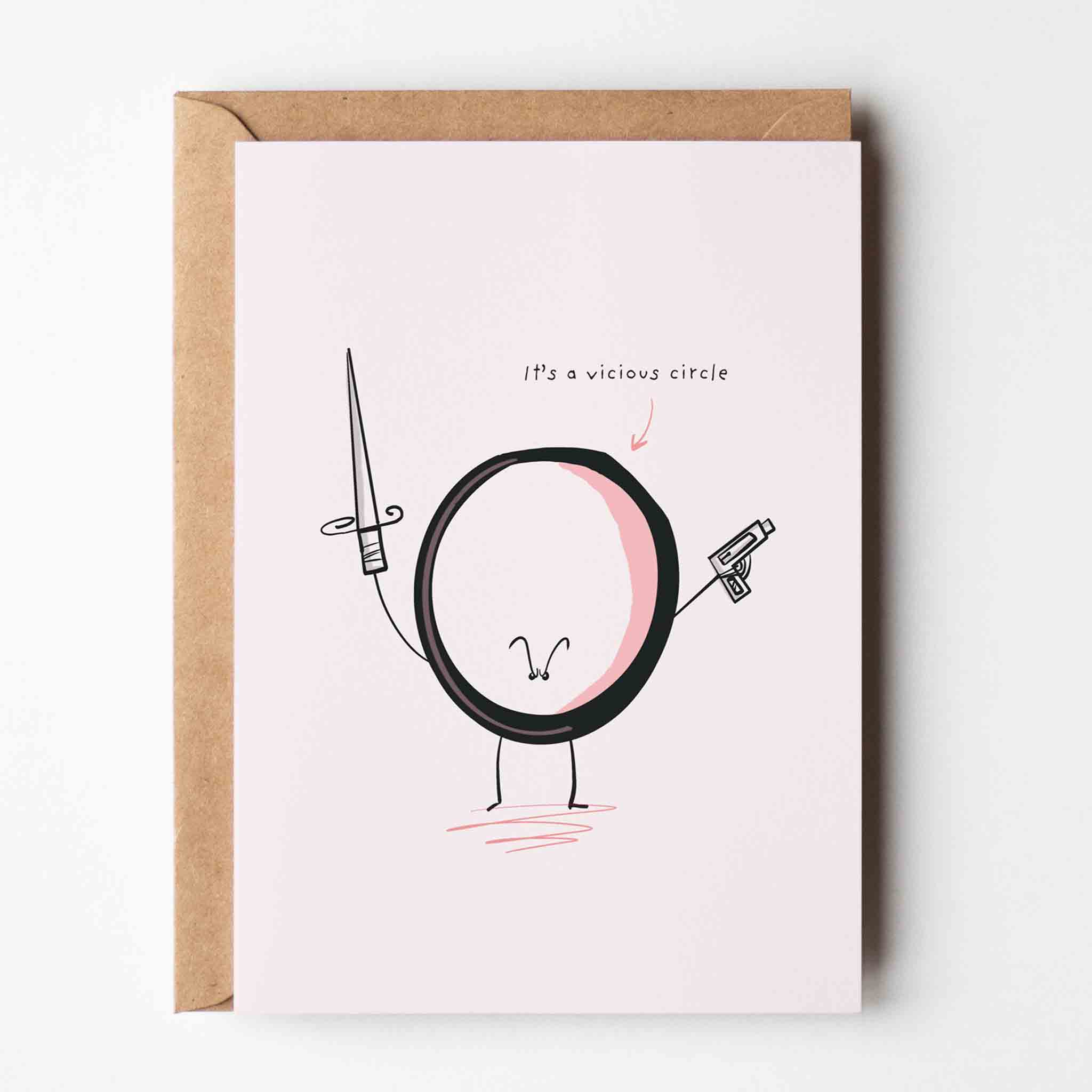 It’s just A Vicious Circle Greeting Card - Richard Darani