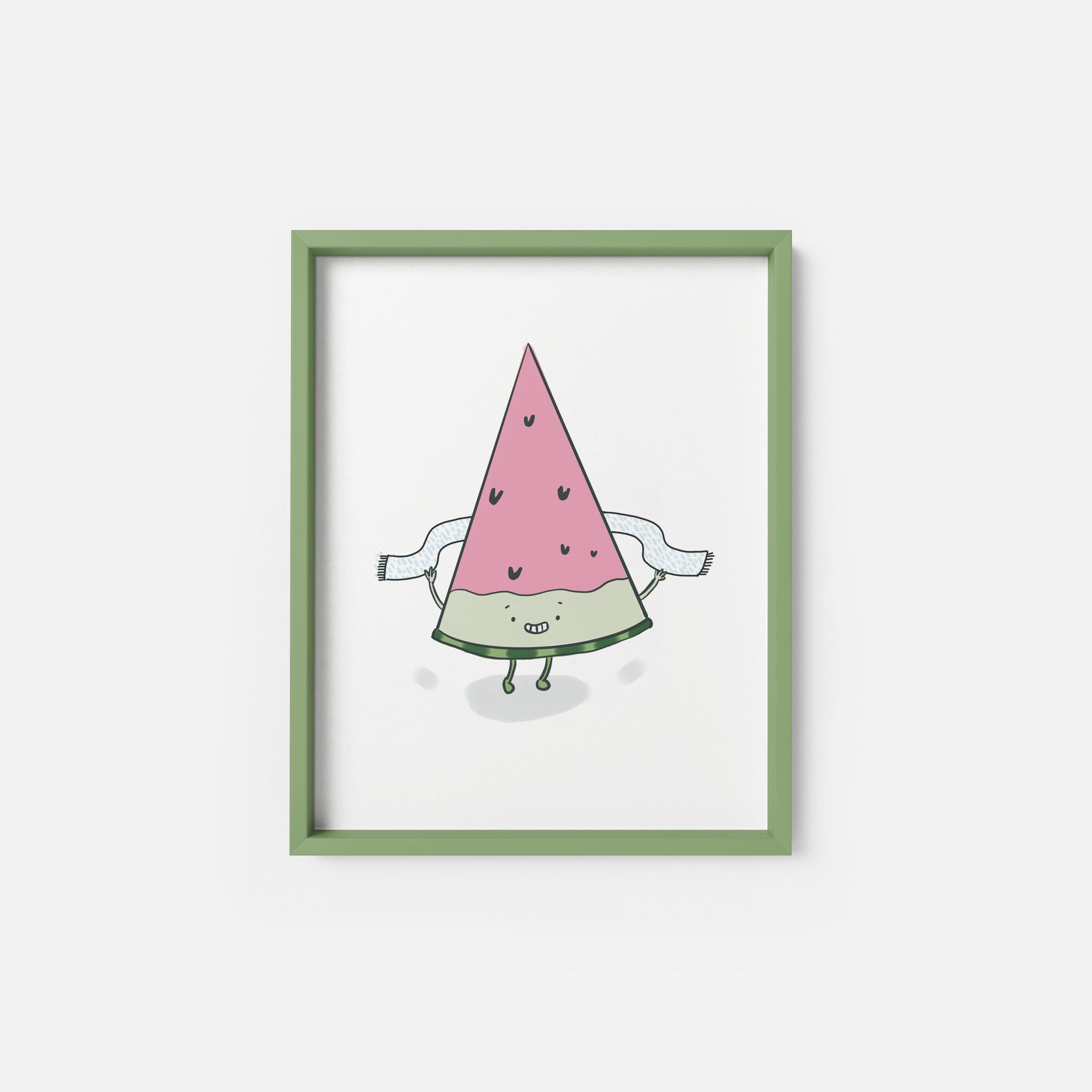 Kawaii Fan Art Print – Pastel Wall Art