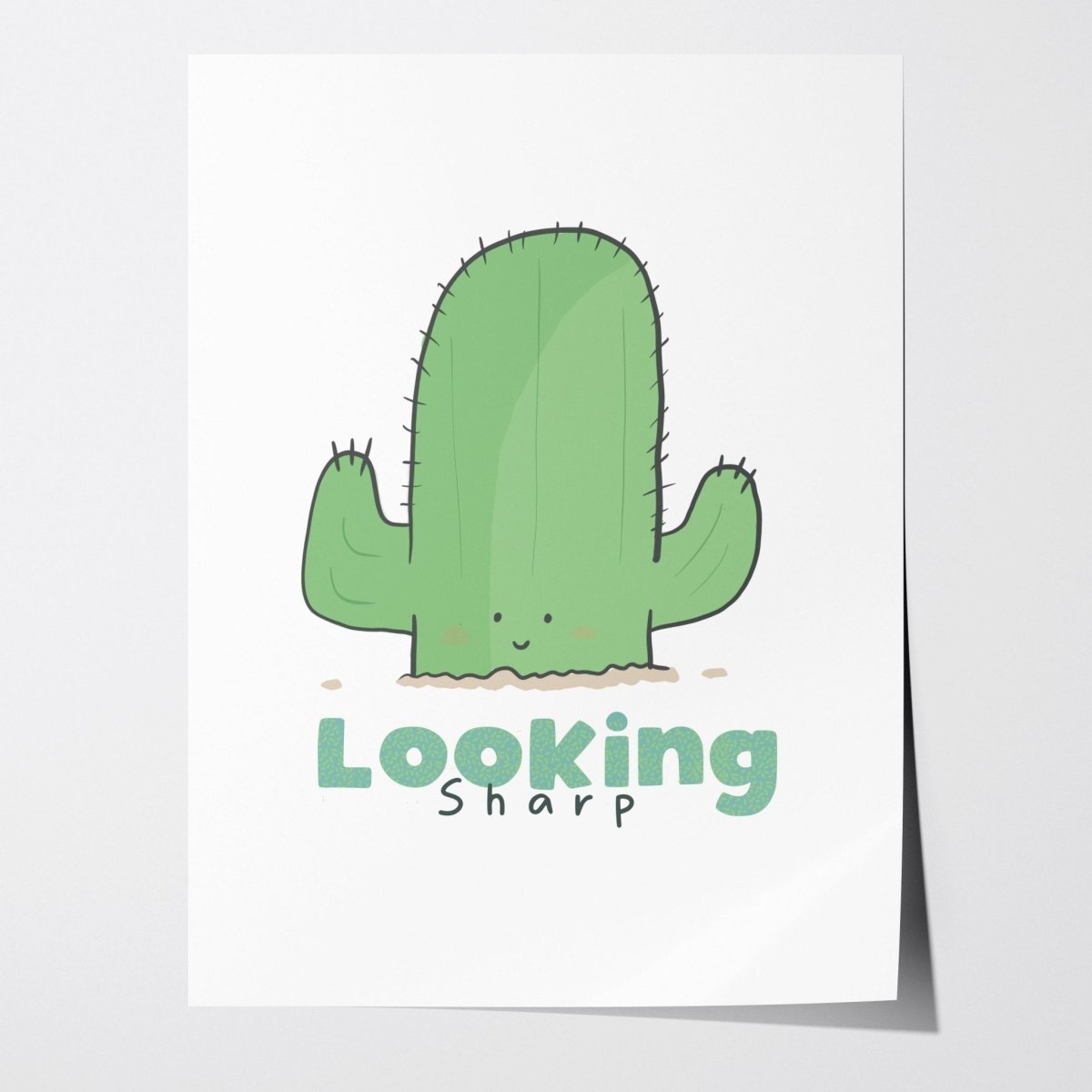 looking-sharp-a-cute-cactus-art-print — art print kawaii (view 4)