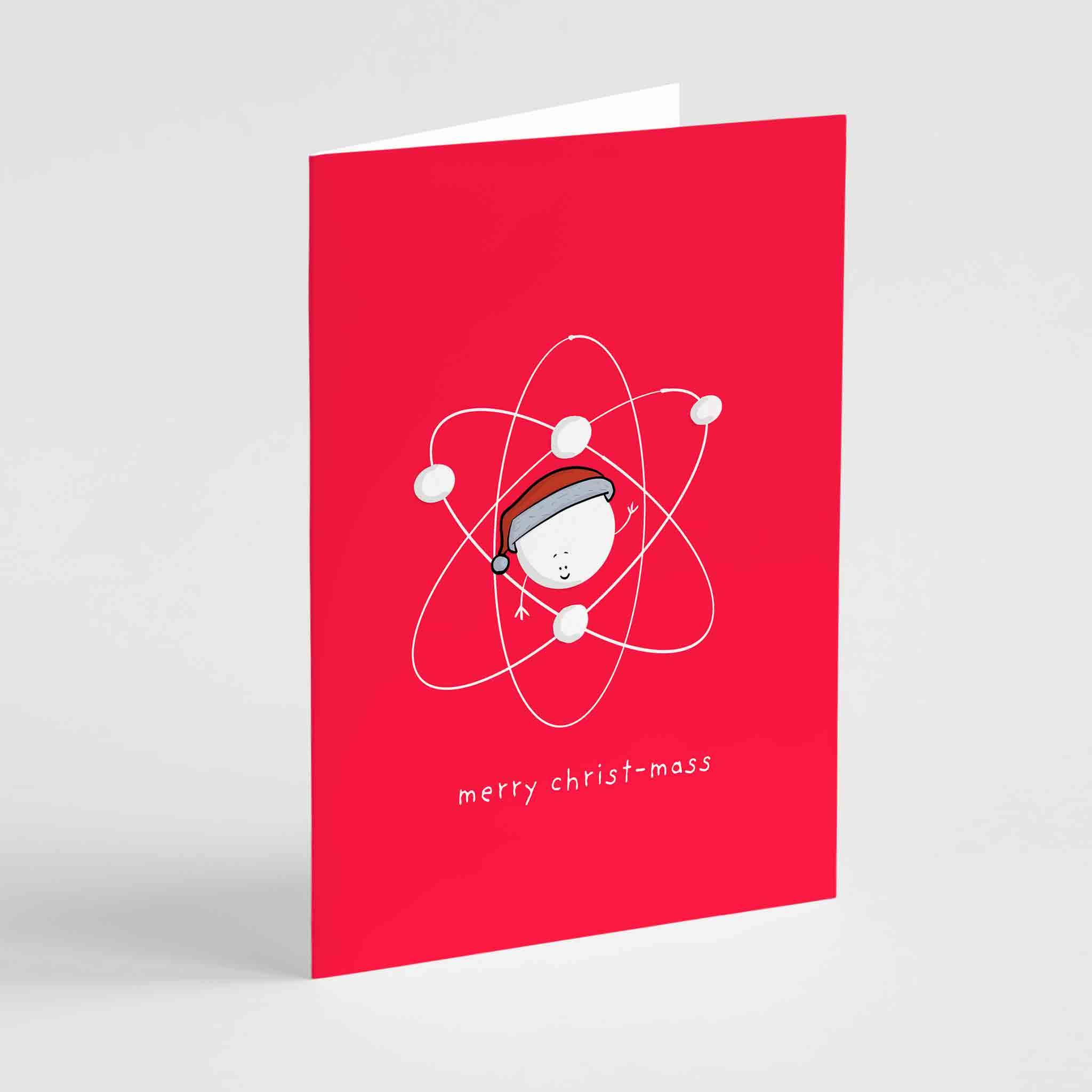 Merry Christ - Mass Funny Science Christmas Card - Richard Darani