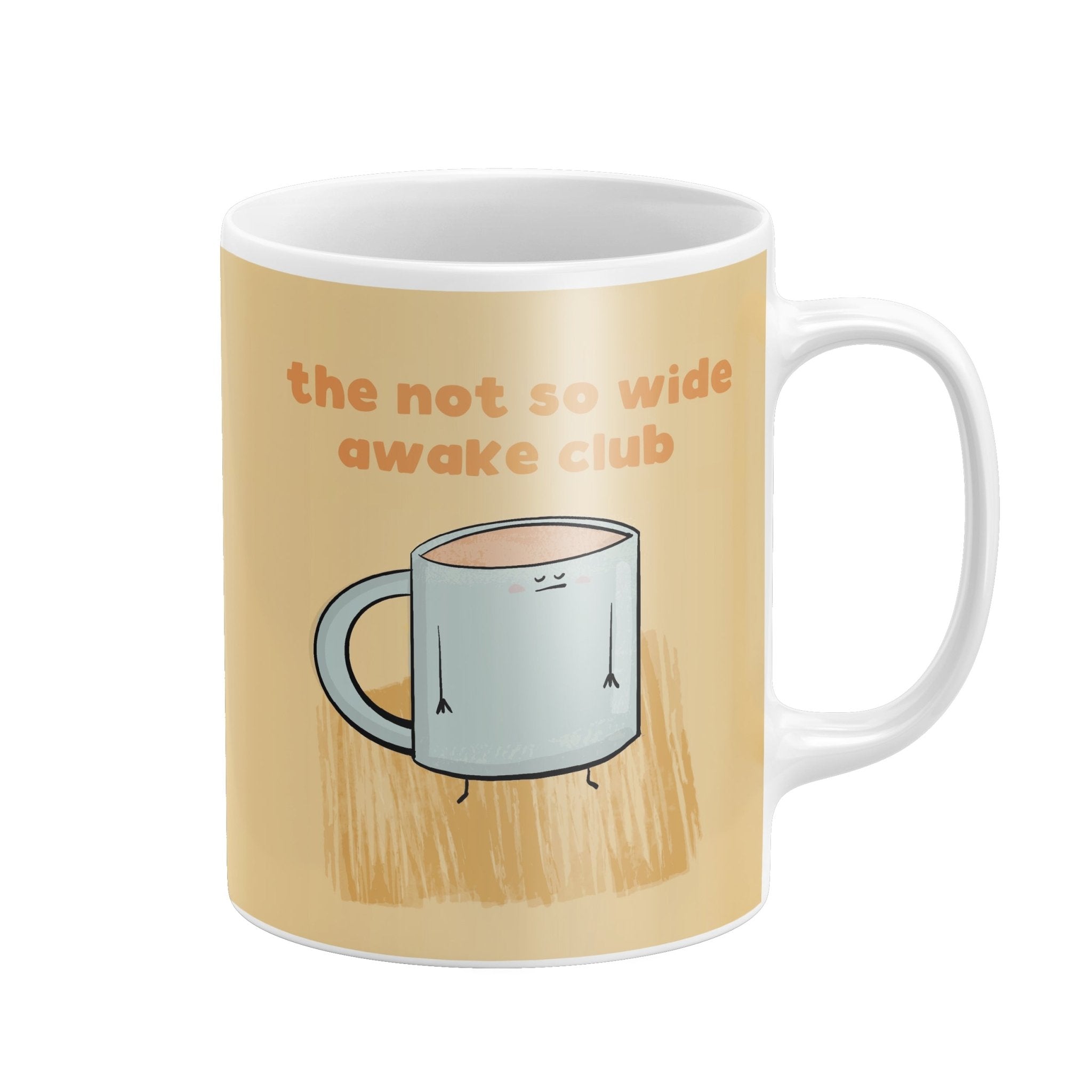 Not So Wide Awake Club Mug – Sleepy Coffee Cup - Richard DaraniMugs