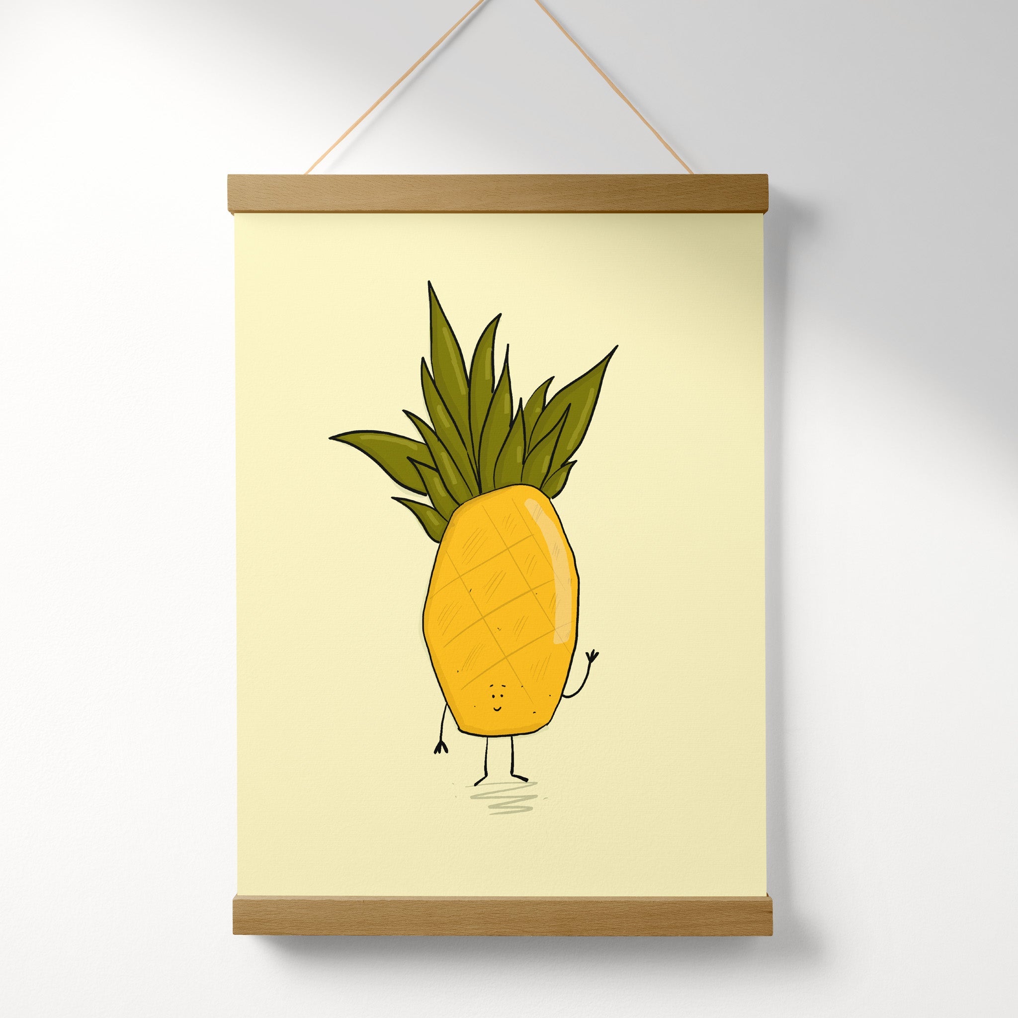 Pineapple Fun & Quirky Wall Decor Art Print - Richard Darani