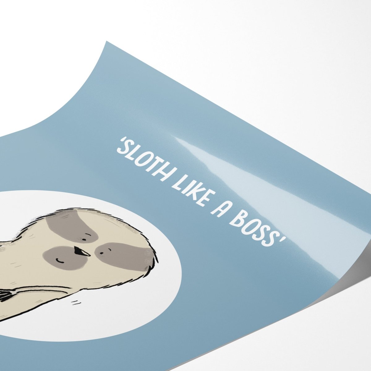 Sloth Like A Boss Art | Print - Richard DaraniArt Print