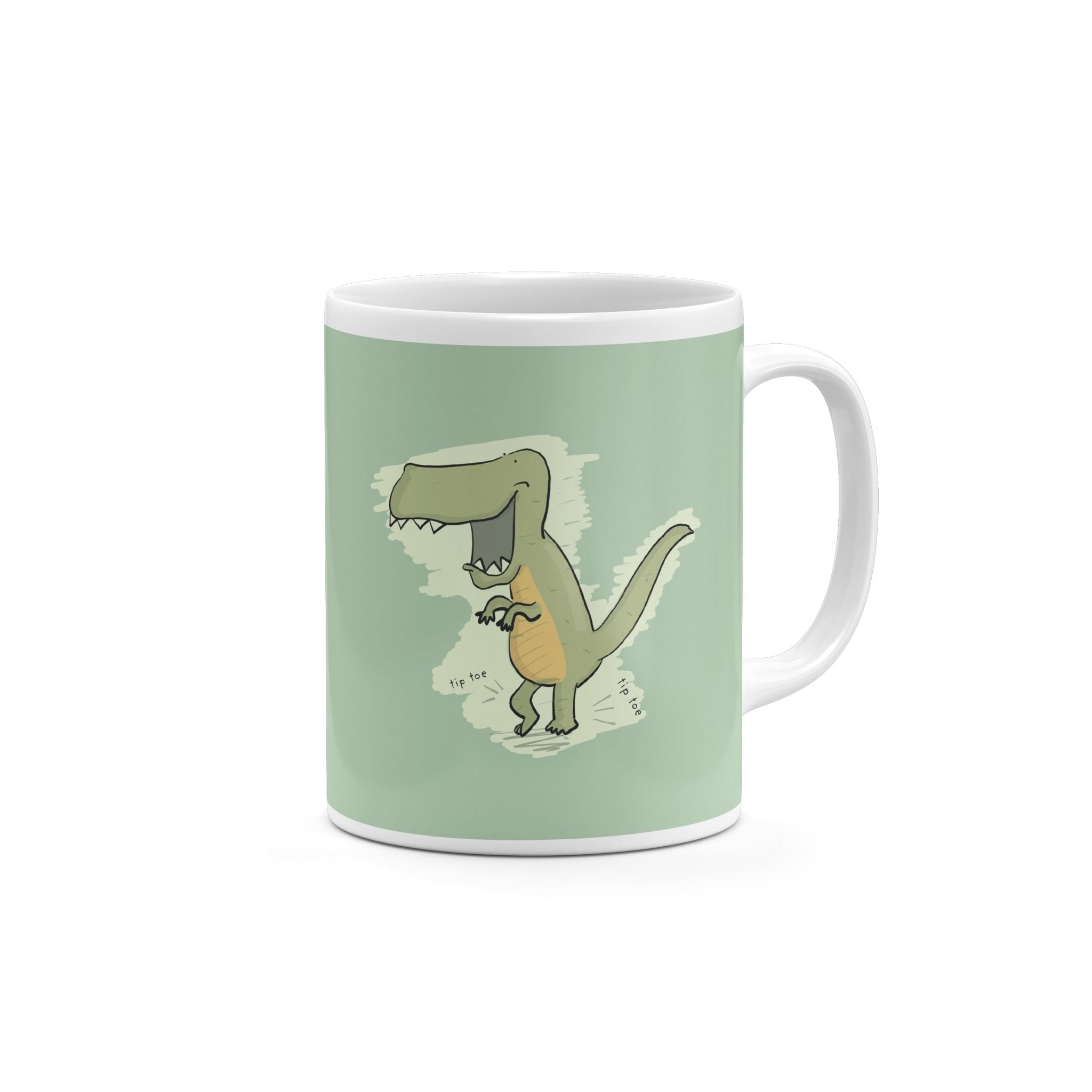 Sneaky T - Rex Coffee Mug - Dinosaur Ceramic Mug for Coffee LoversMug