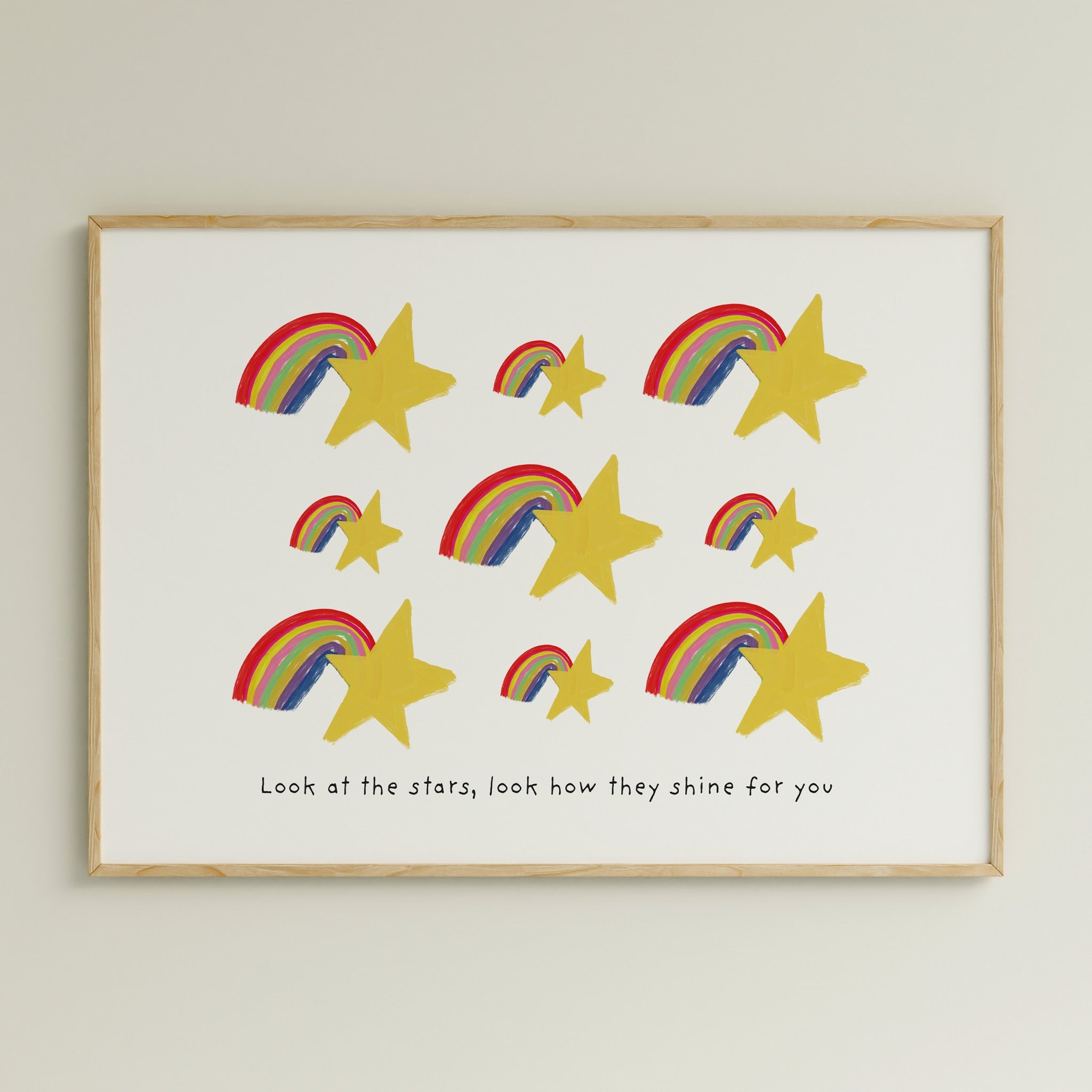 Stars & Rainbows - Positive Art Print - Richard DaraniPosters, Prints, & Visual Artwork