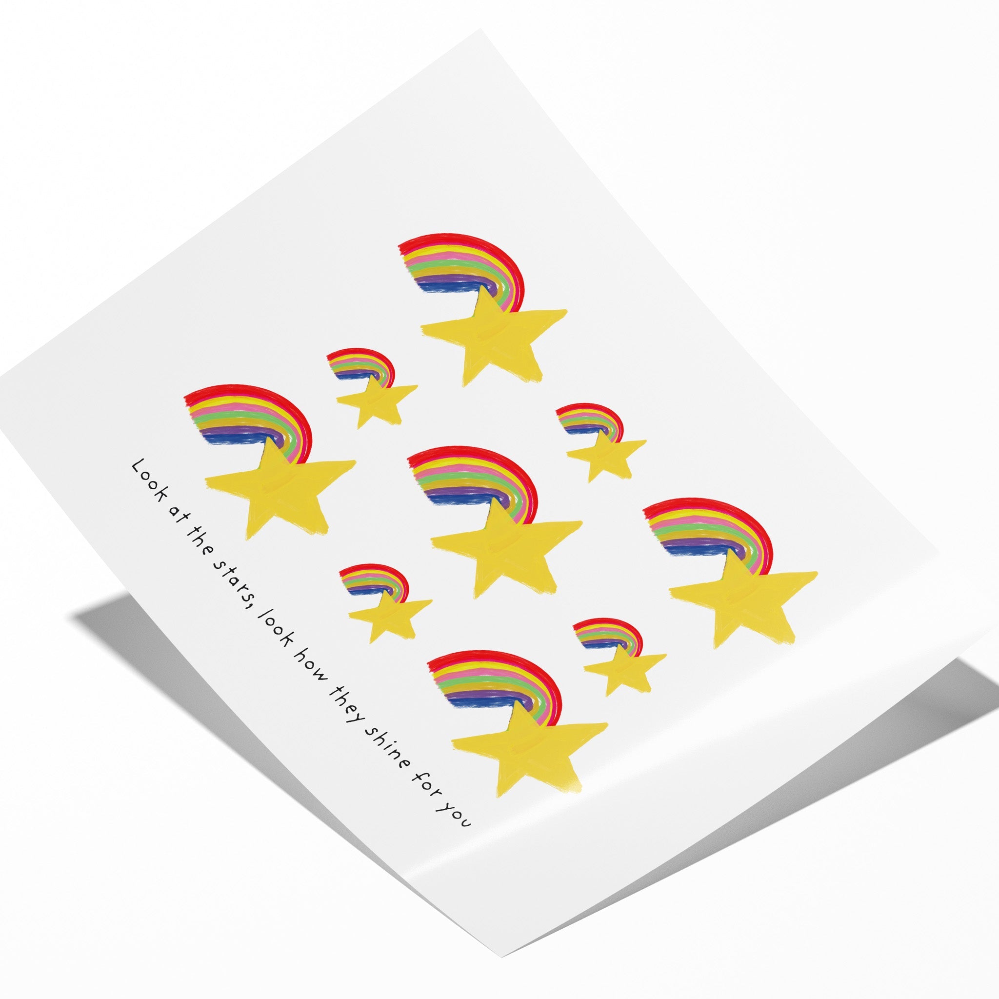 Stars & Rainbows - Positive Art Print - Richard DaraniPosters, Prints, & Visual Artwork