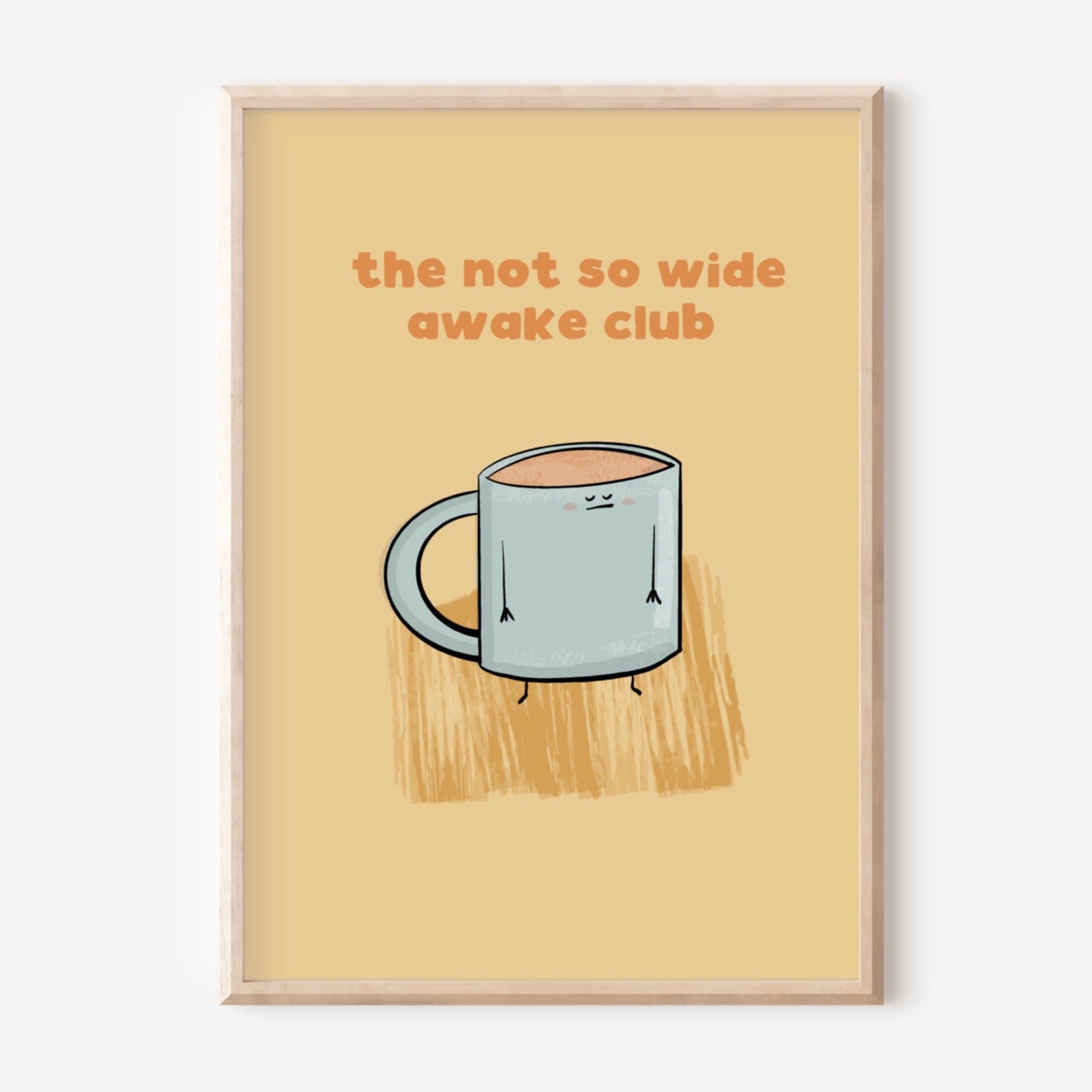 The Not So Wide Awake Club Coffee Art Print - Richard DaraniPosters, Prints, & Visual Artwork