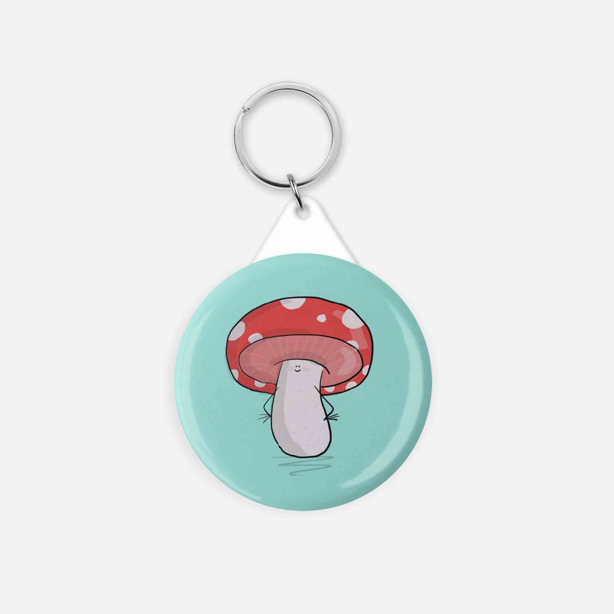 Toadstool Mushroom Keychain - Cute Toadstool Design - Richard Darani