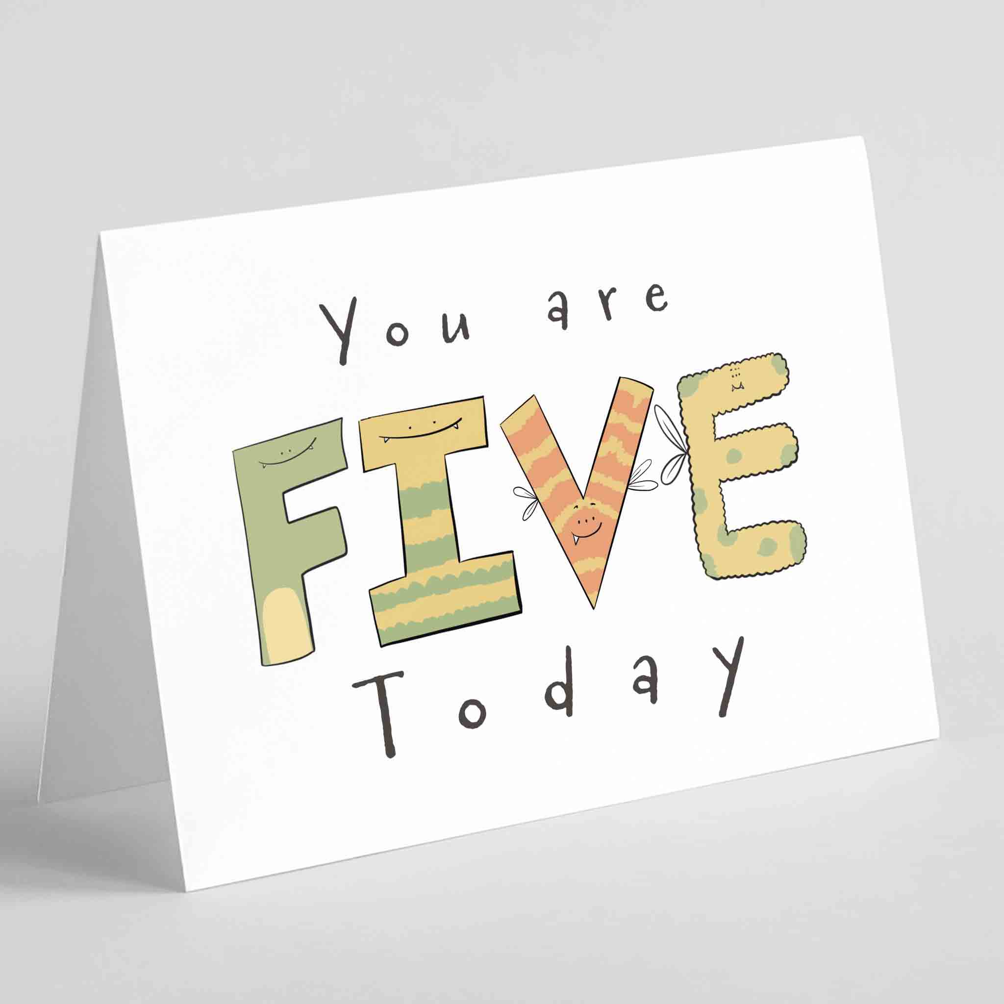 You Are Five Today / 5th Birthday Card for Kids - Richard Darani