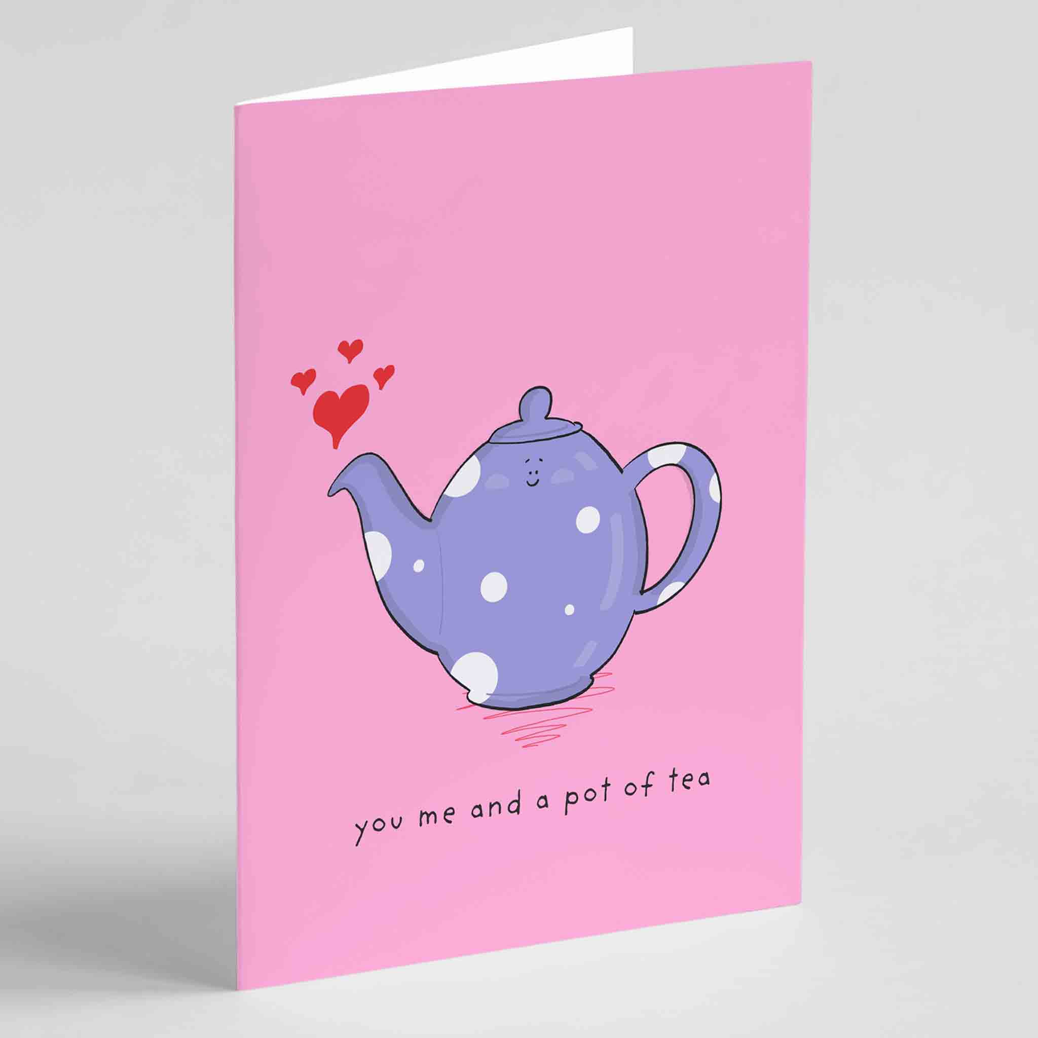 You, Me, and a Pot of Tea Greeting Card - Richard Darani