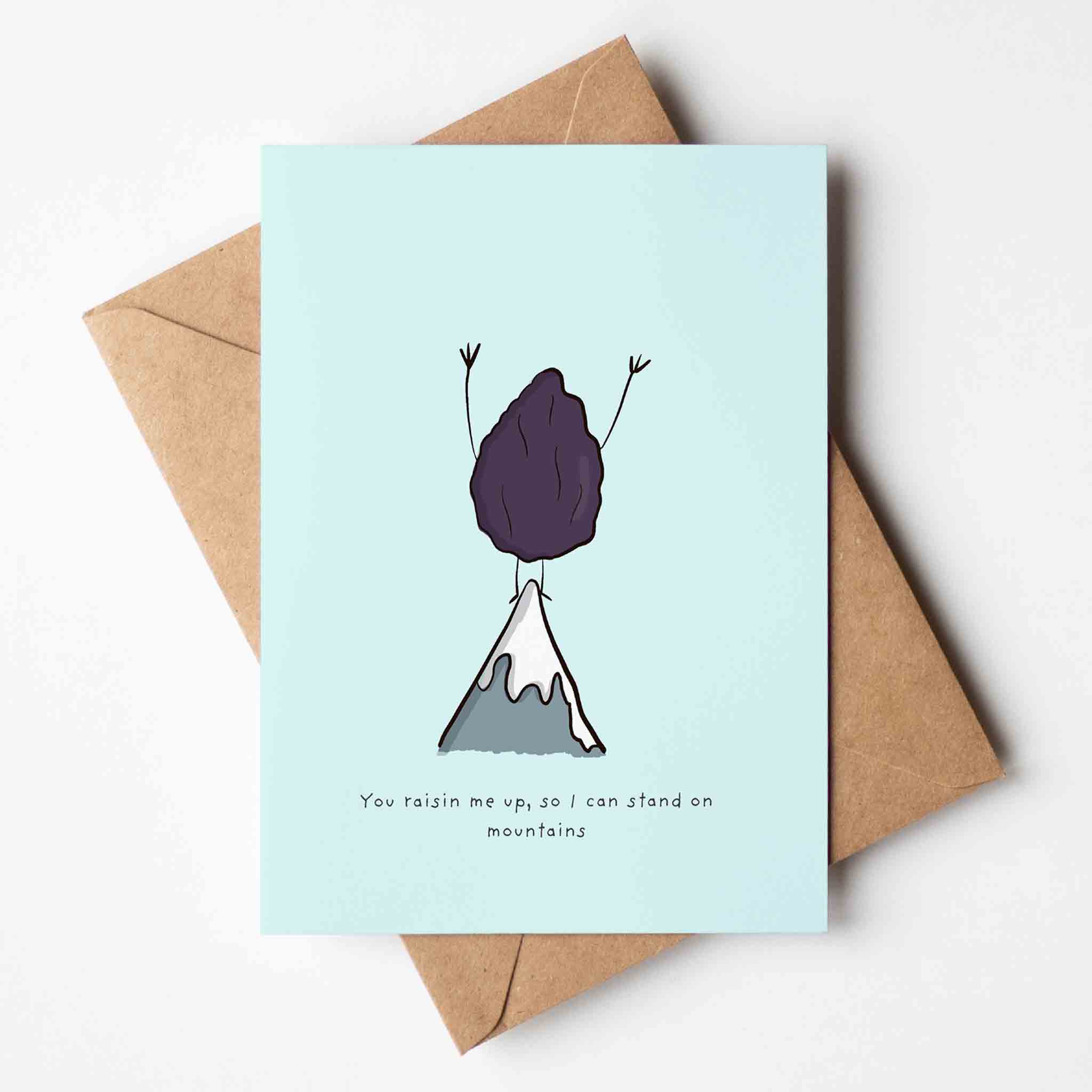 You Raisin Me Up Funny Thank you,, Greeting Card - Richard DaraniGreeting & Note Cards