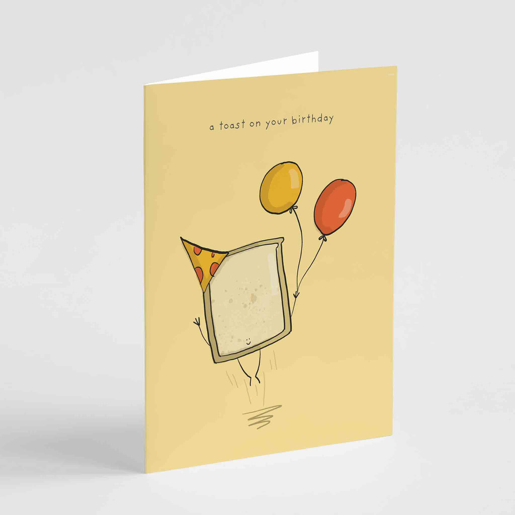 A Birthday Toast Birthday Greeting Card Richard Darani Greeting & Note Cards A Toast on Your Birthday Greeting Card - Richard Darani
