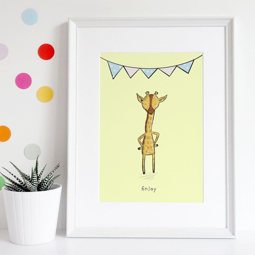Giraffe Children's Nursery Art Print Richard Darani Posters, Prints, & Visual Artwork